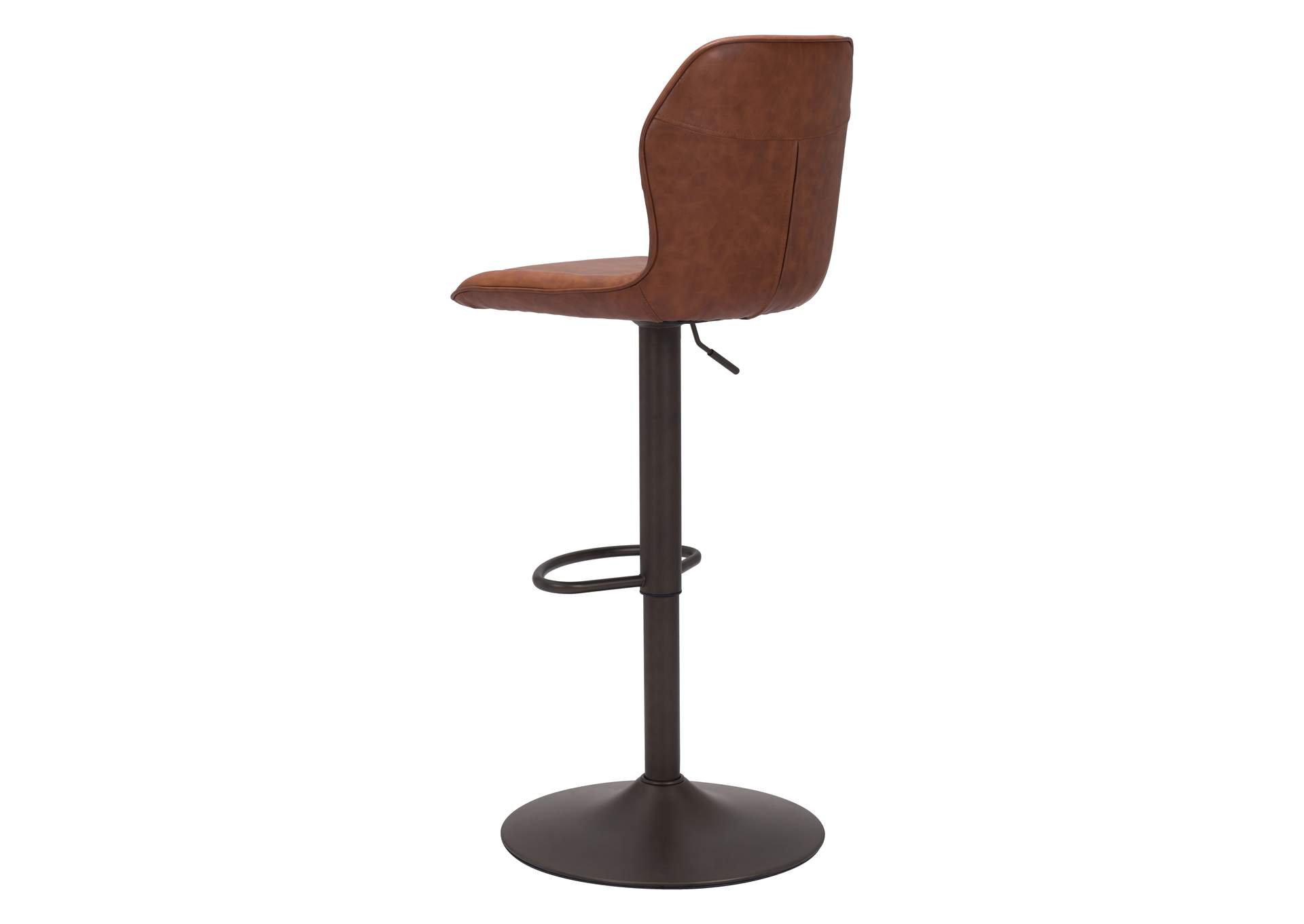 Vital Barstool Vintage Brown & Dark Bronze,Zuo