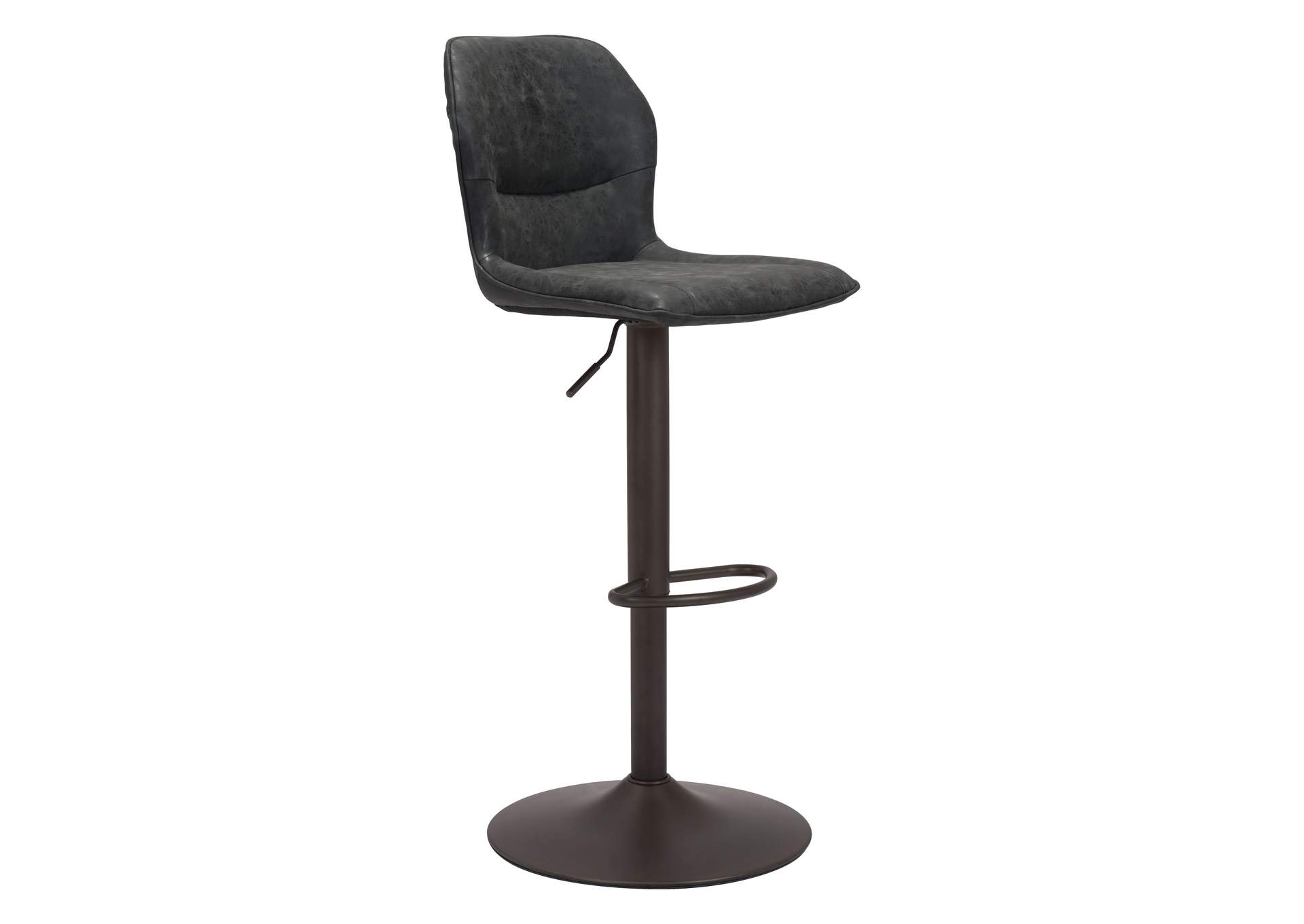 Vital Barstool Vintage Black & Dark Bronze,Zuo