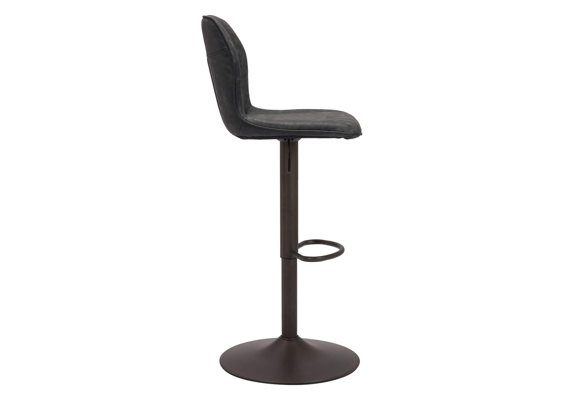 Vital Barstool Vintage Black & Dark Bronze,Zuo