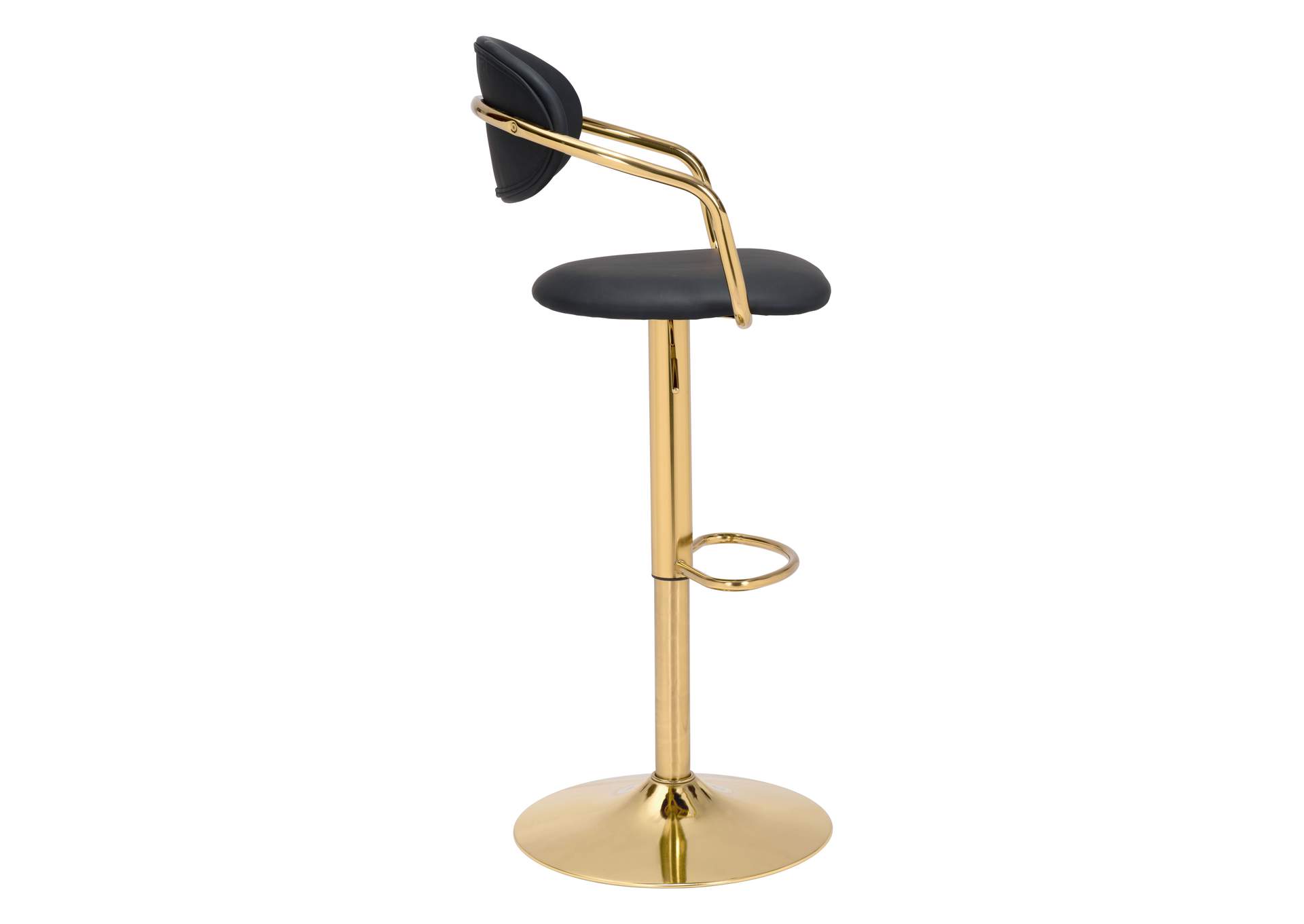 Gusto Barstool Black & Gold,Zuo