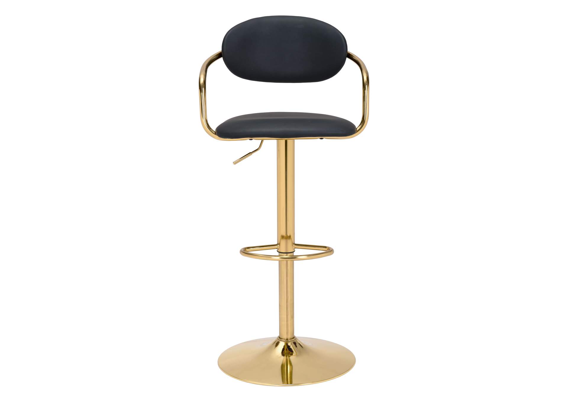 Gusto Barstool Black & Gold,Zuo