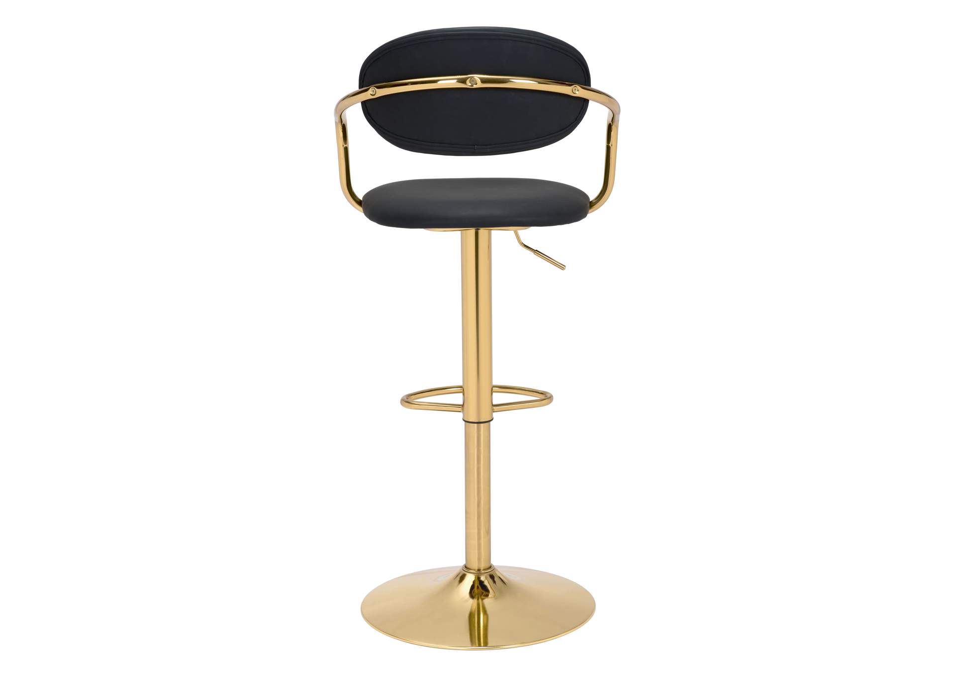 Gusto Barstool Black & Gold,Zuo