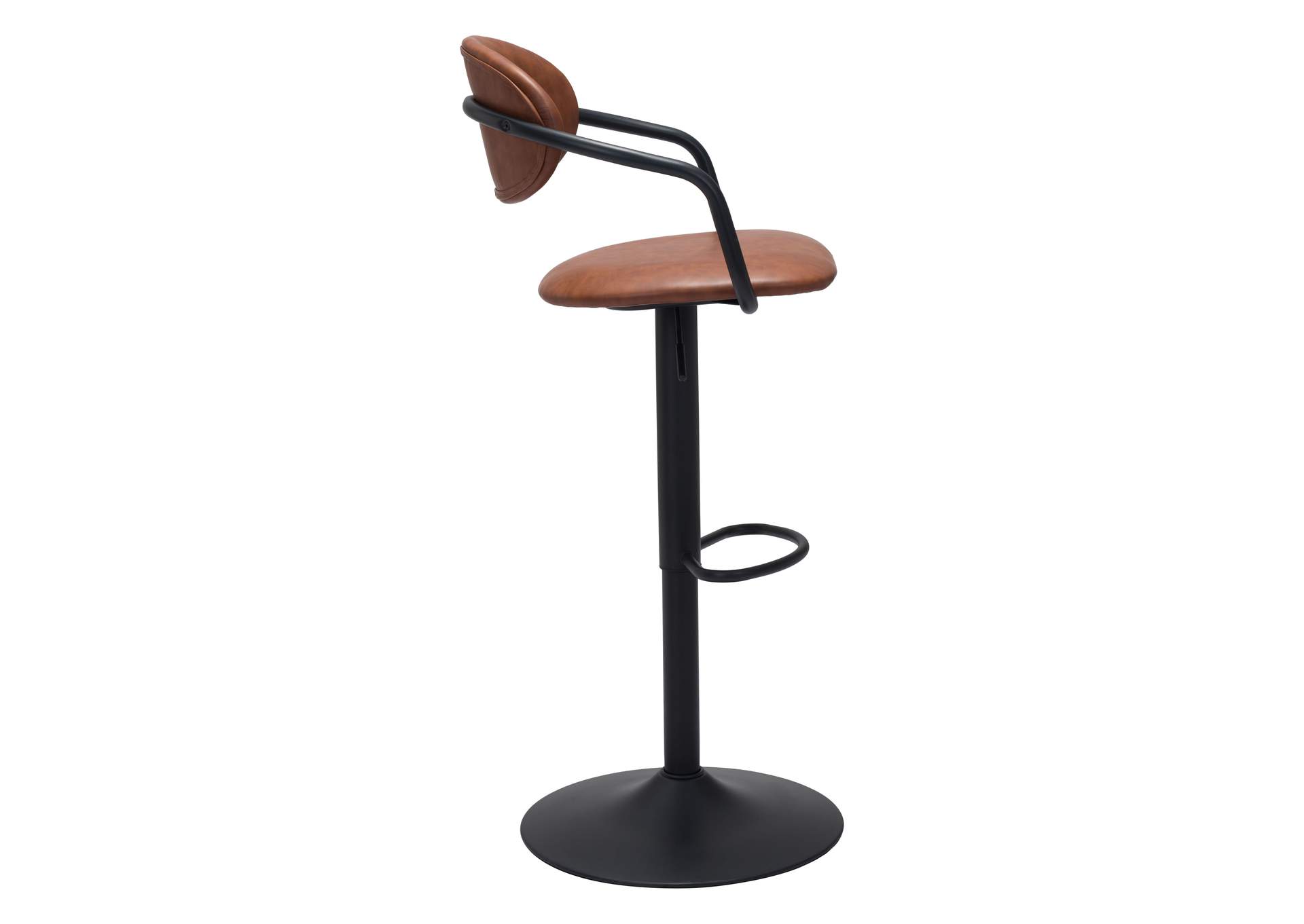 Kirby Barstool Vintage Brown & Black,Zuo
