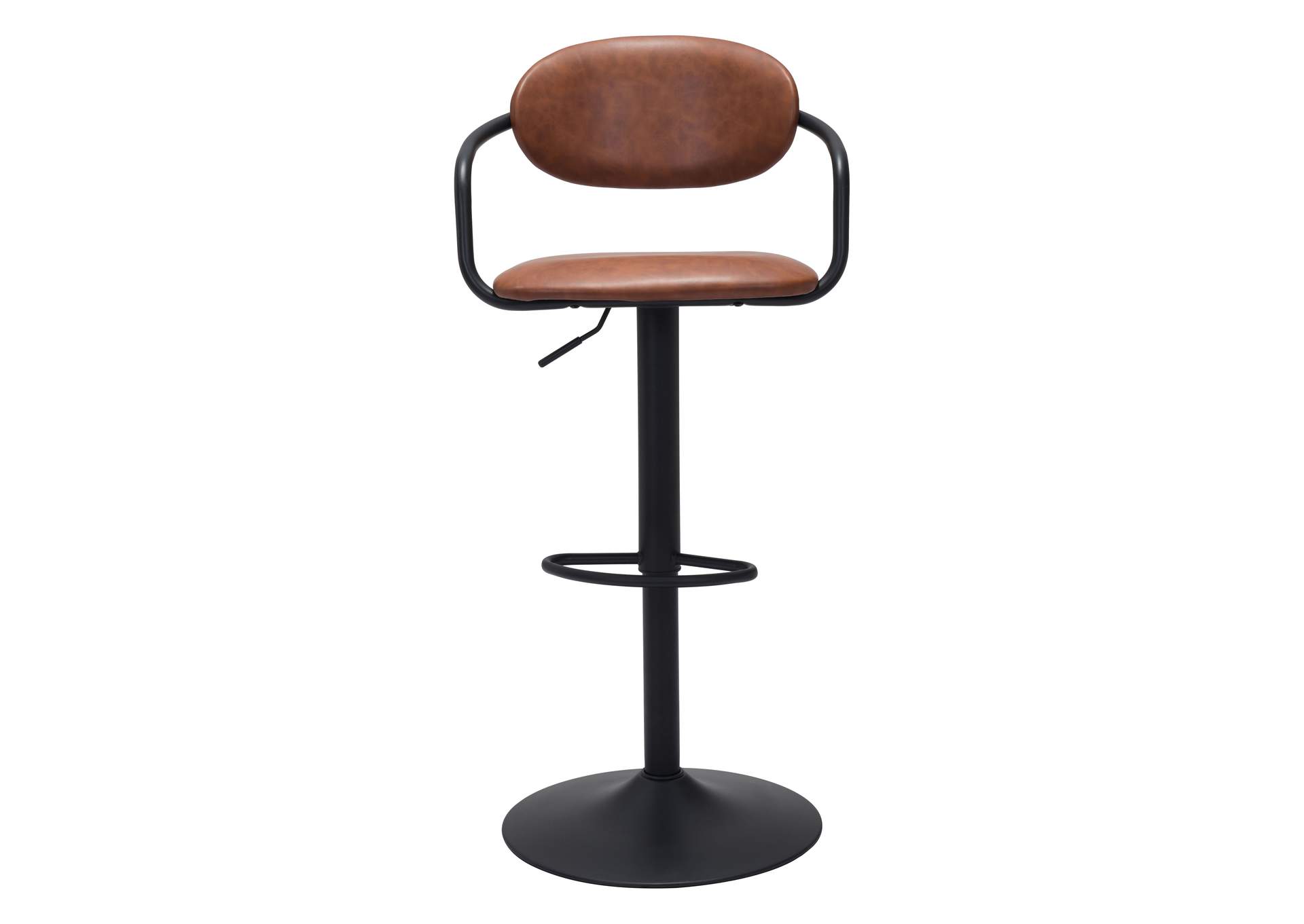 Kirby Barstool Vintage Brown & Black,Zuo