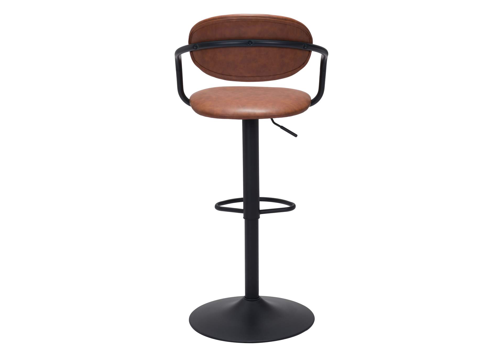 Kirby Barstool Vintage Brown & Black,Zuo