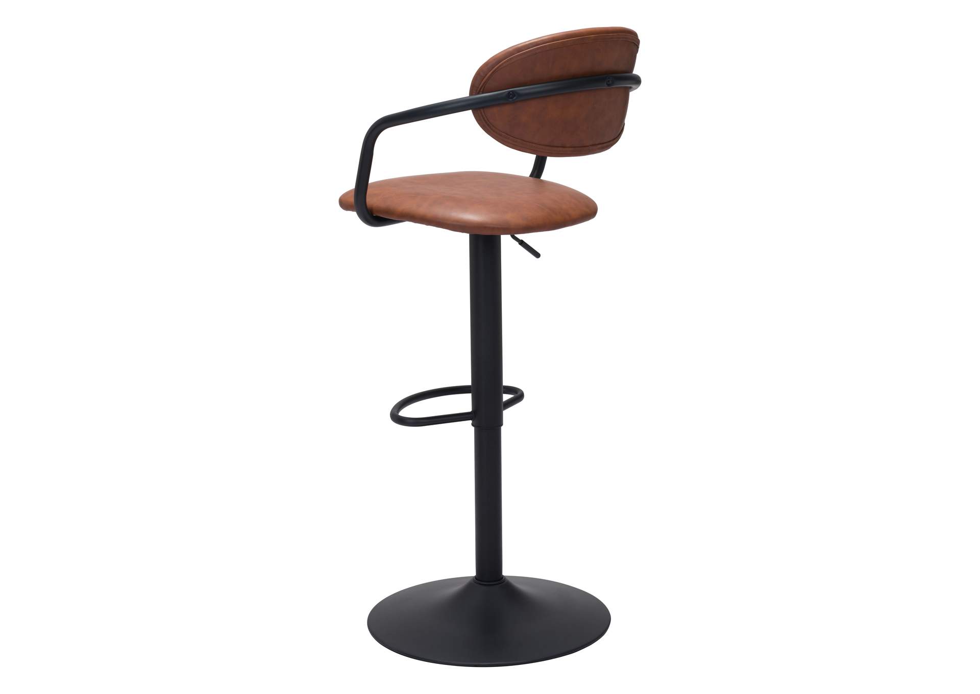 Kirby Barstool Vintage Brown & Black,Zuo