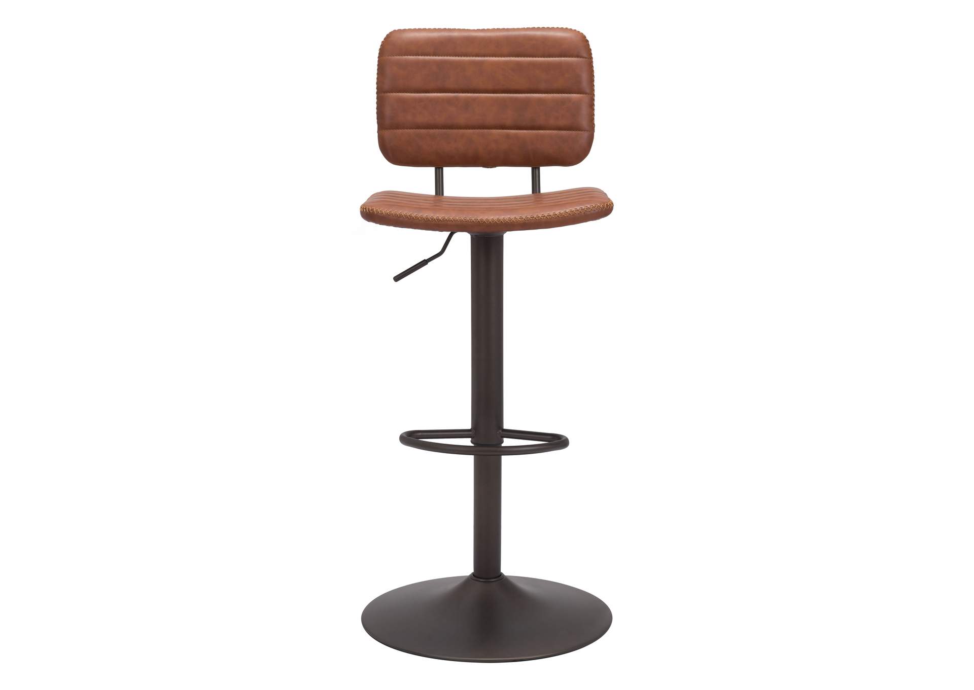 Holden Barstool Vintage Brown & Dark Bronze,Zuo