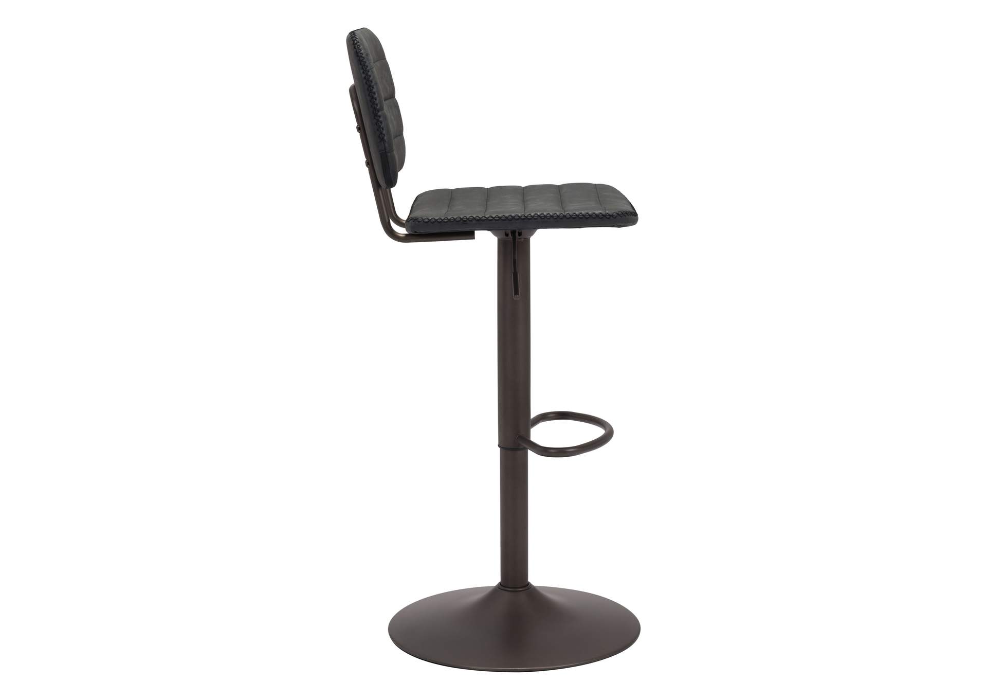 Holden Barstool Vintage Black & Dark Bronze,Zuo