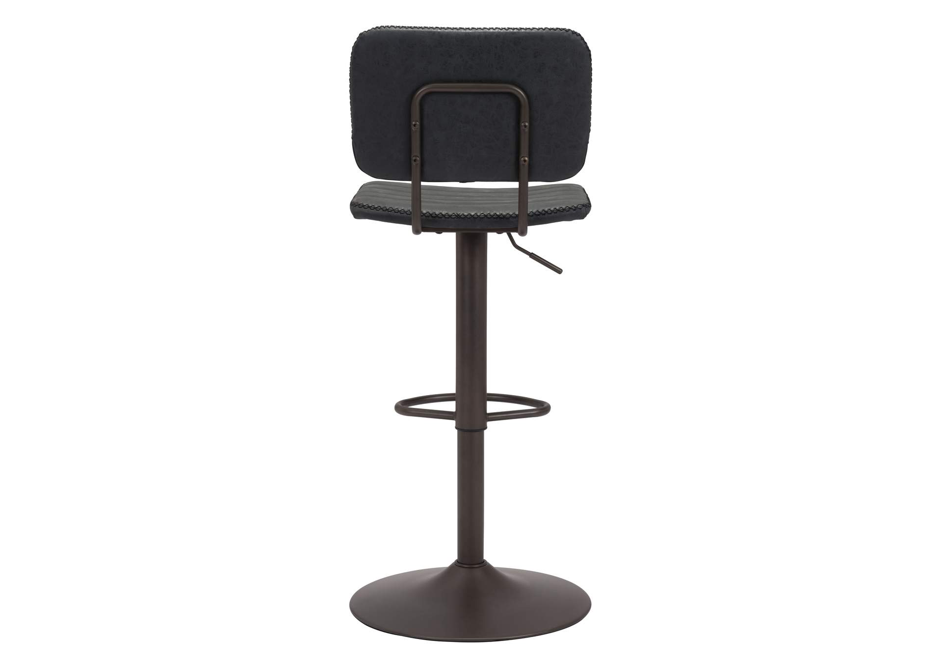 Holden Barstool Vintage Black & Dark Bronze,Zuo