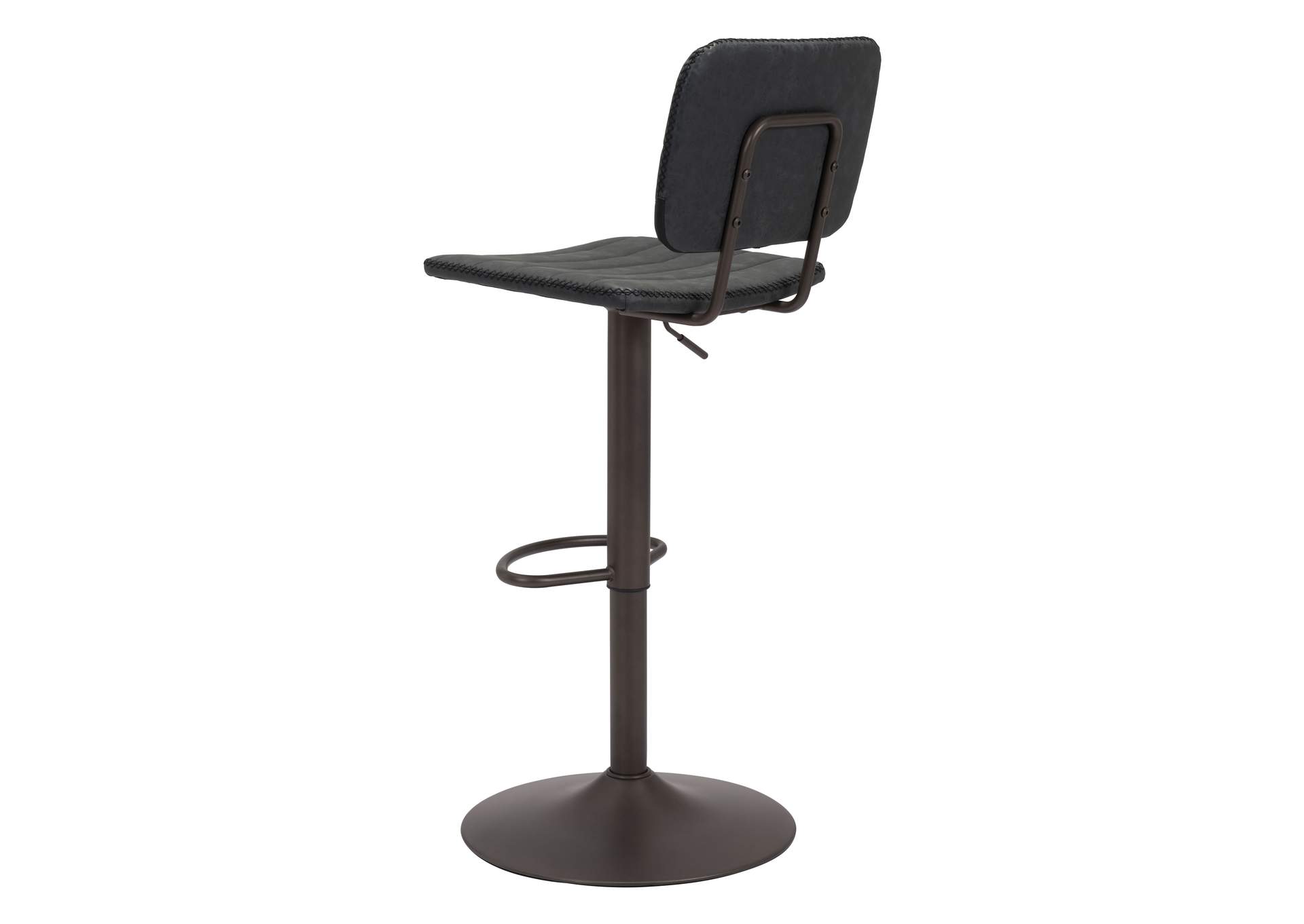 Holden Barstool Vintage Black & Dark Bronze,Zuo