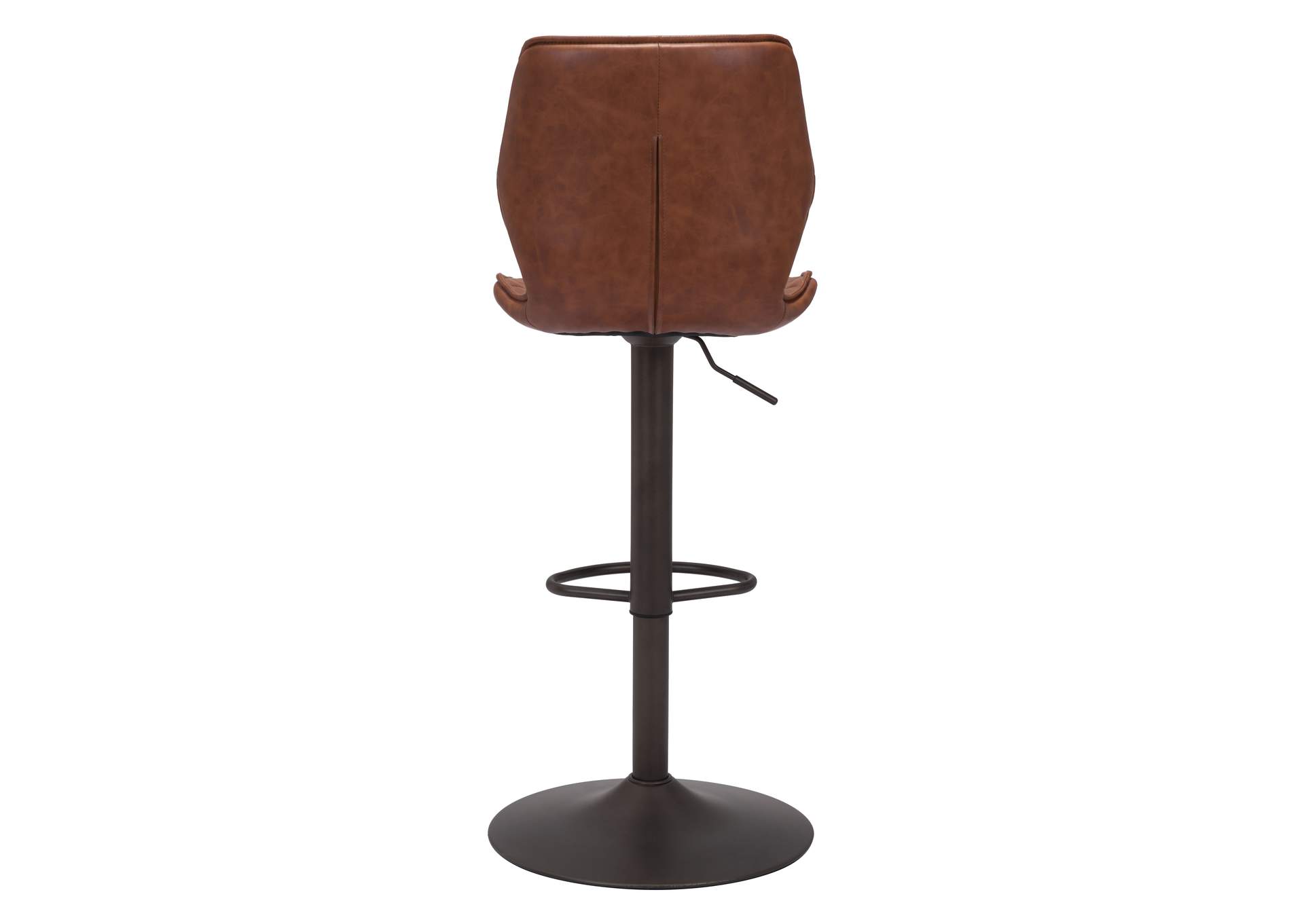 Seth Barstool Vintage Brown & Dark Bronze,Zuo