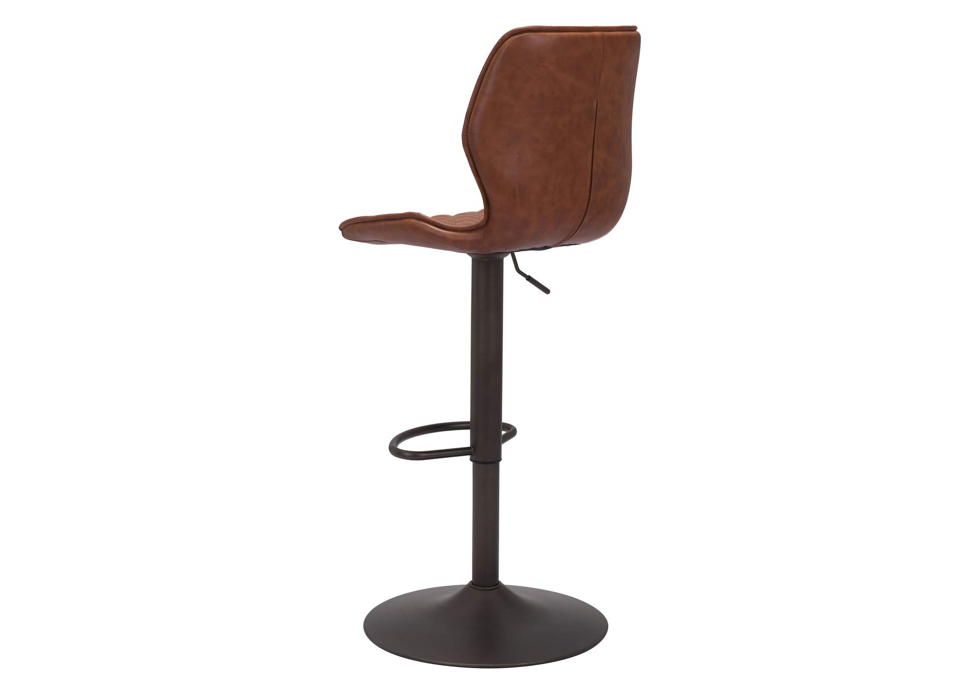 Seth Barstool Vintage Brown & Dark Bronze,Zuo
