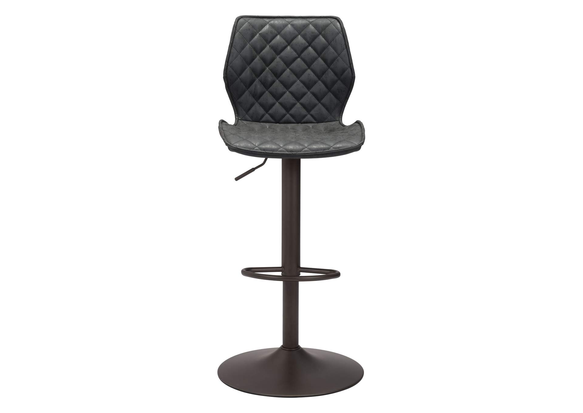 Seth Barstool Vintage Black & Dark Bronze,Zuo