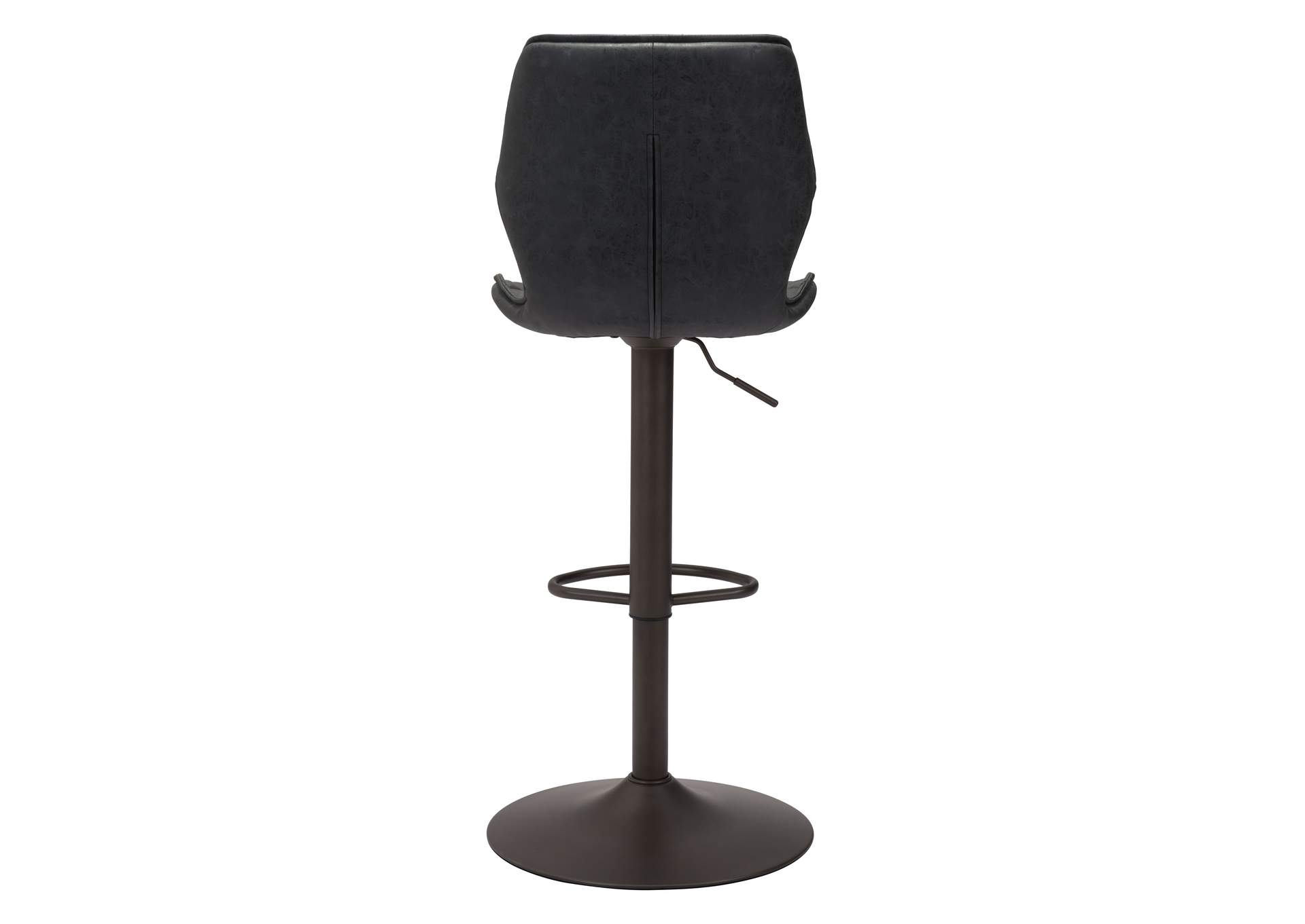 Seth Barstool Vintage Black & Dark Bronze,Zuo