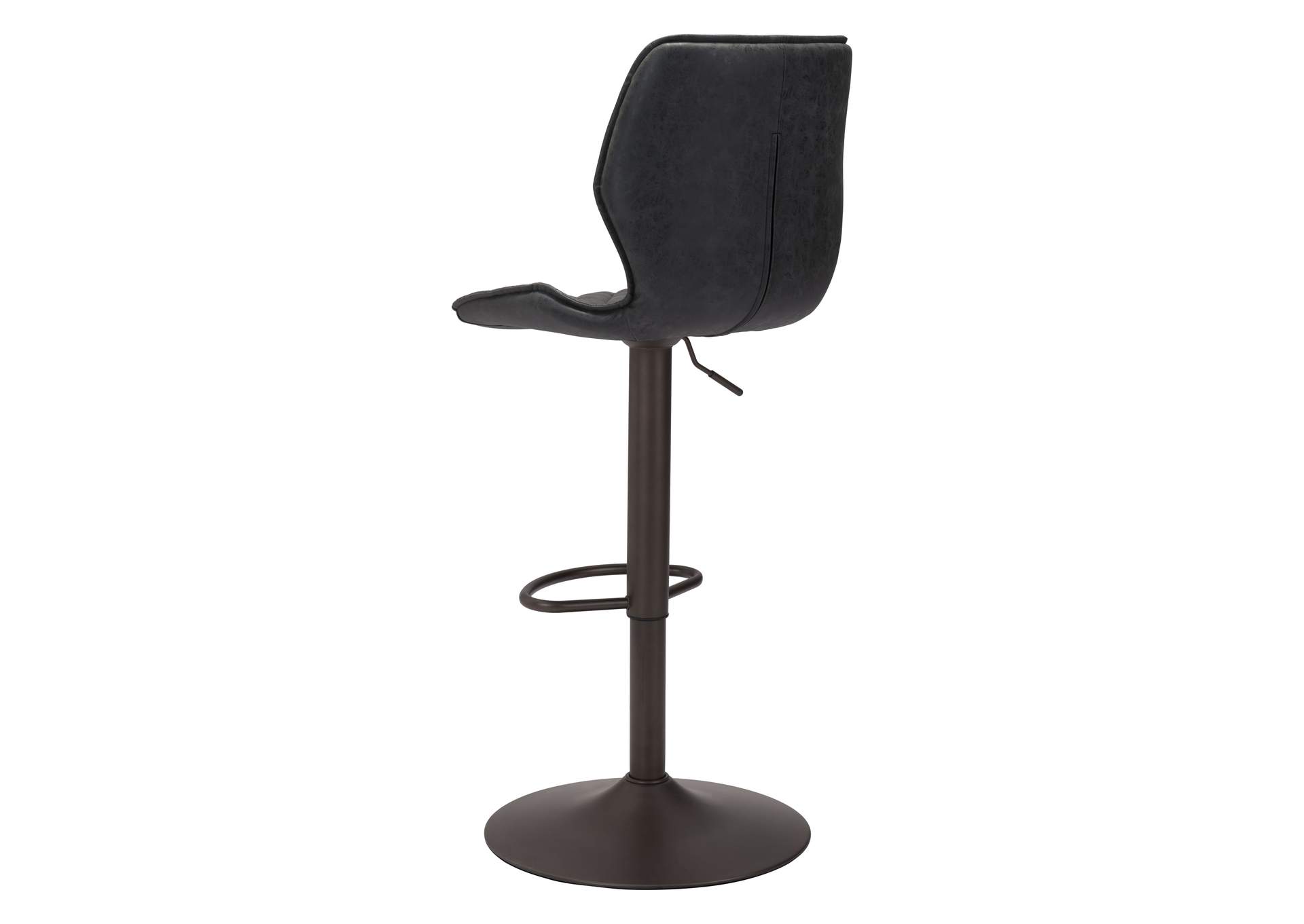 Seth Barstool Vintage Black & Dark Bronze,Zuo