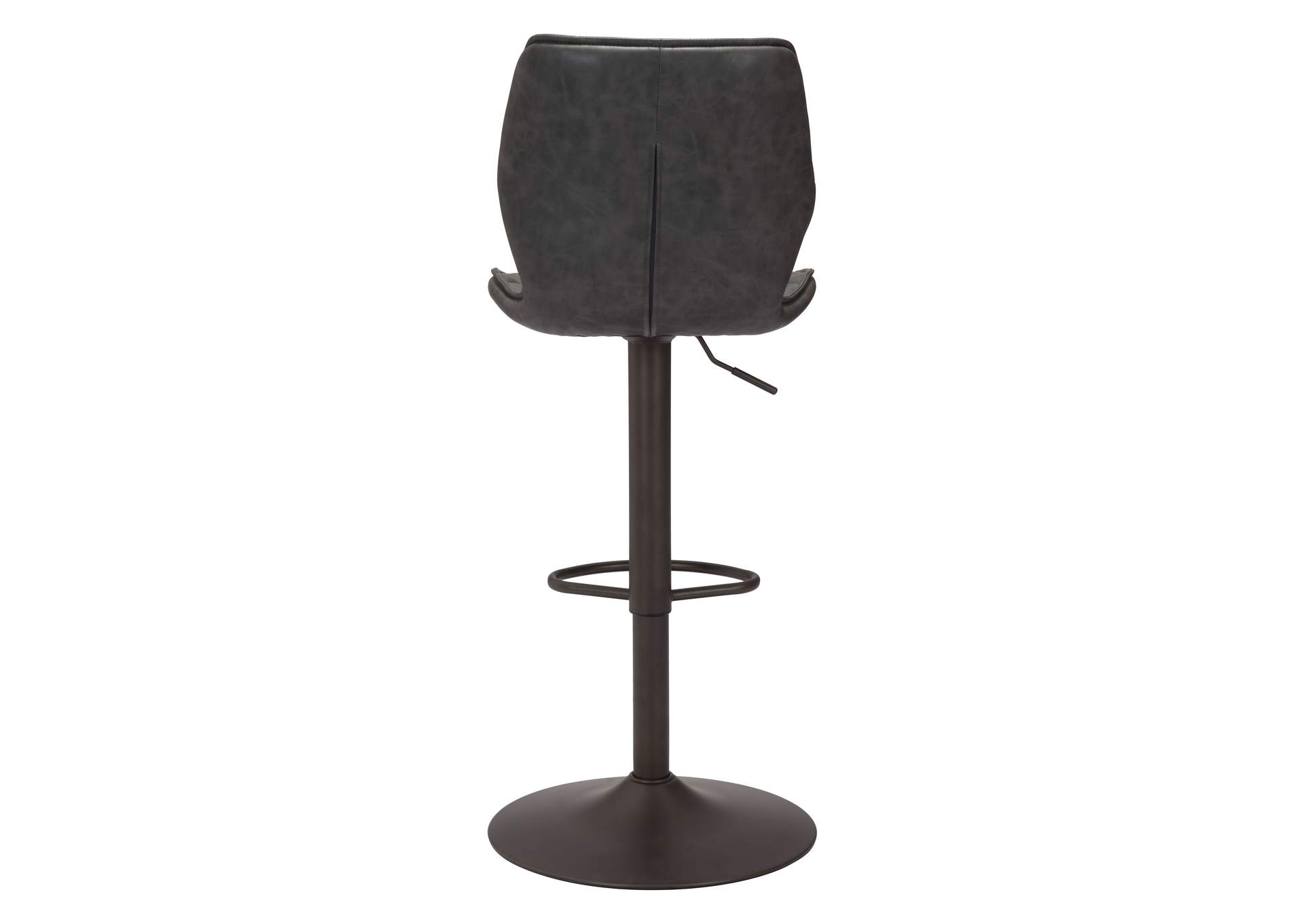 Seth Barstool Vintage Gray & Dark Bronze,Zuo