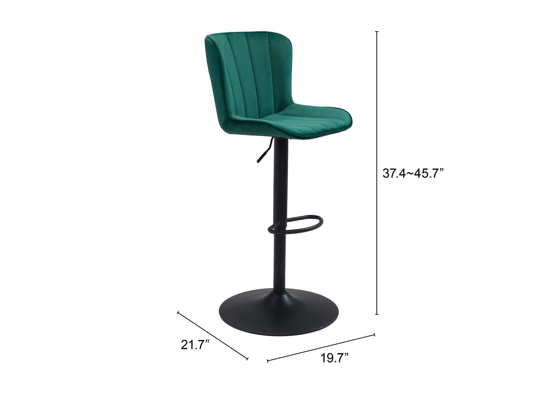 Tarley Barstool Green,Zuo