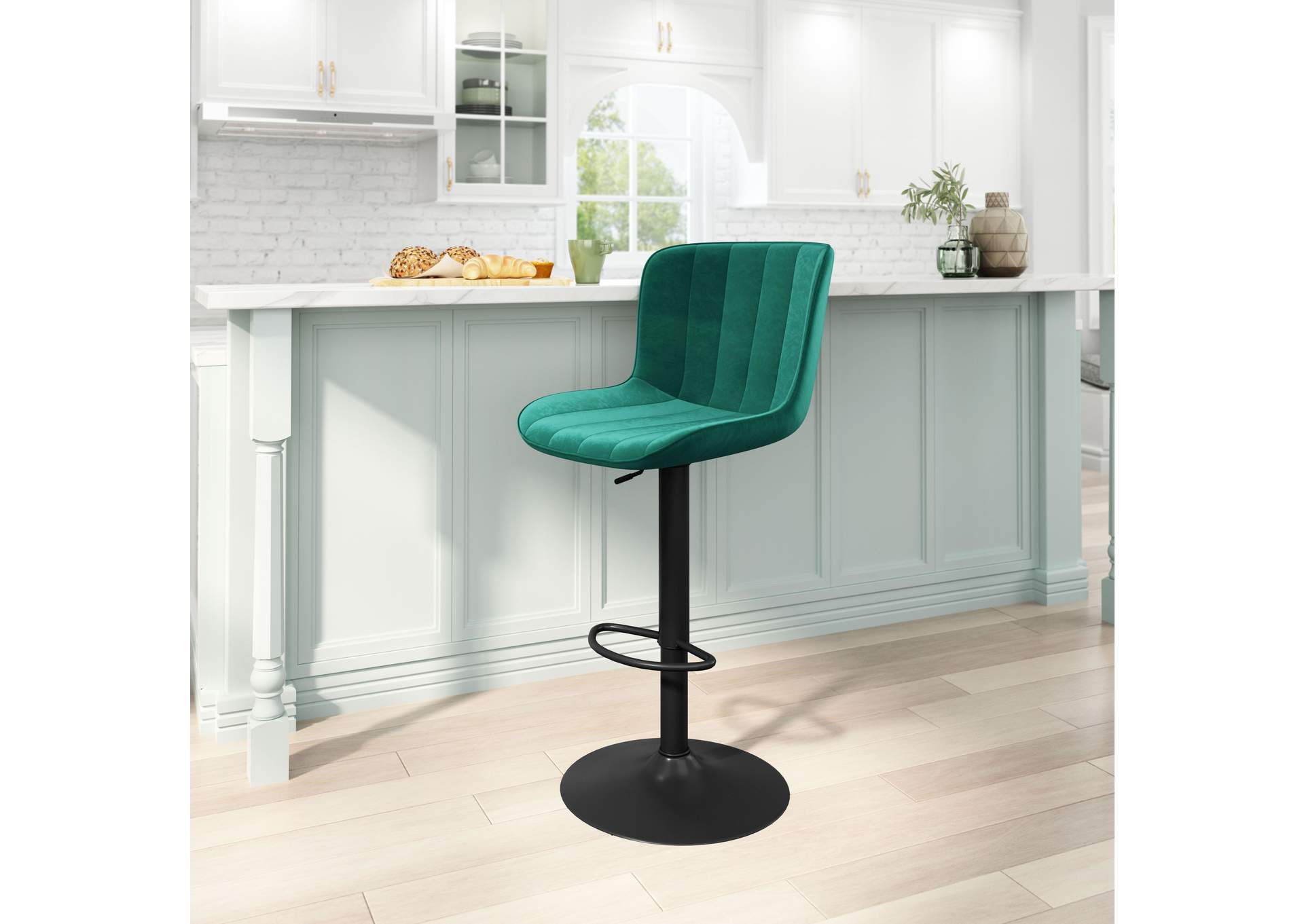 Tarley Barstool Green,Zuo