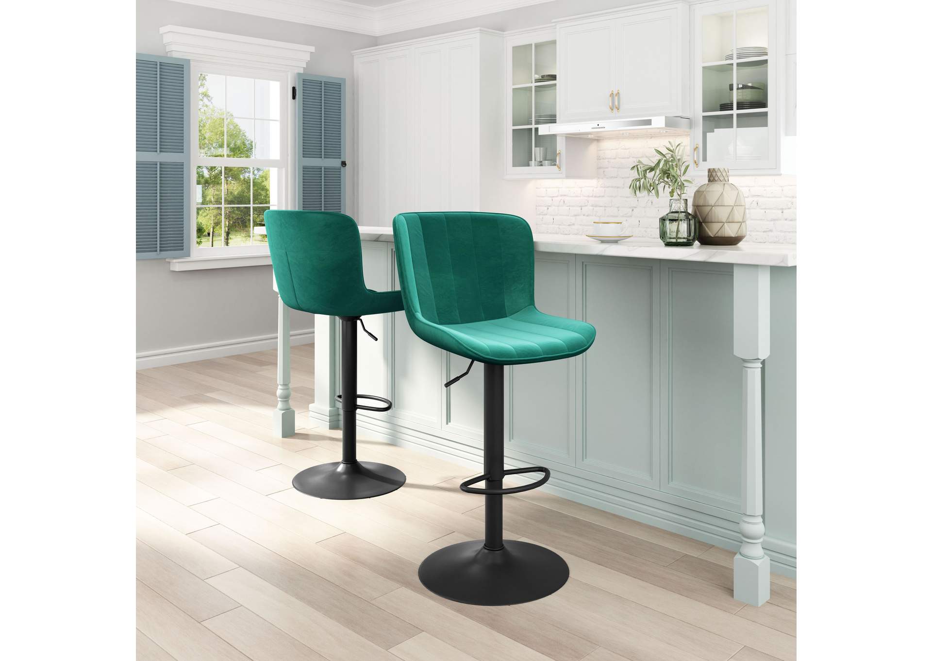 Tarley Barstool Green,Zuo