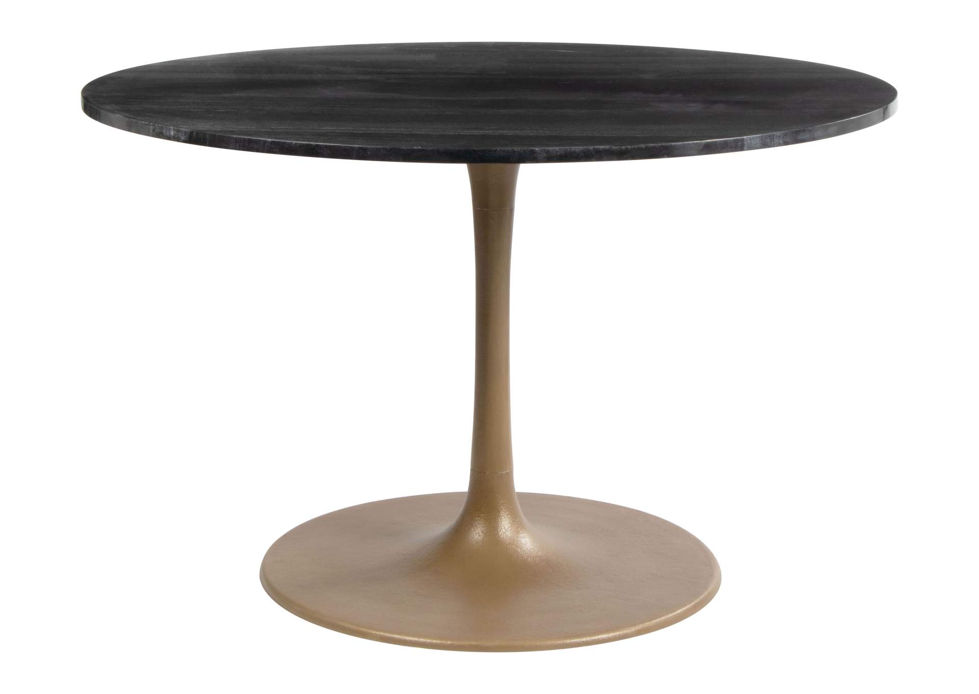 Taj Dining Table Black & Gold,Zuo