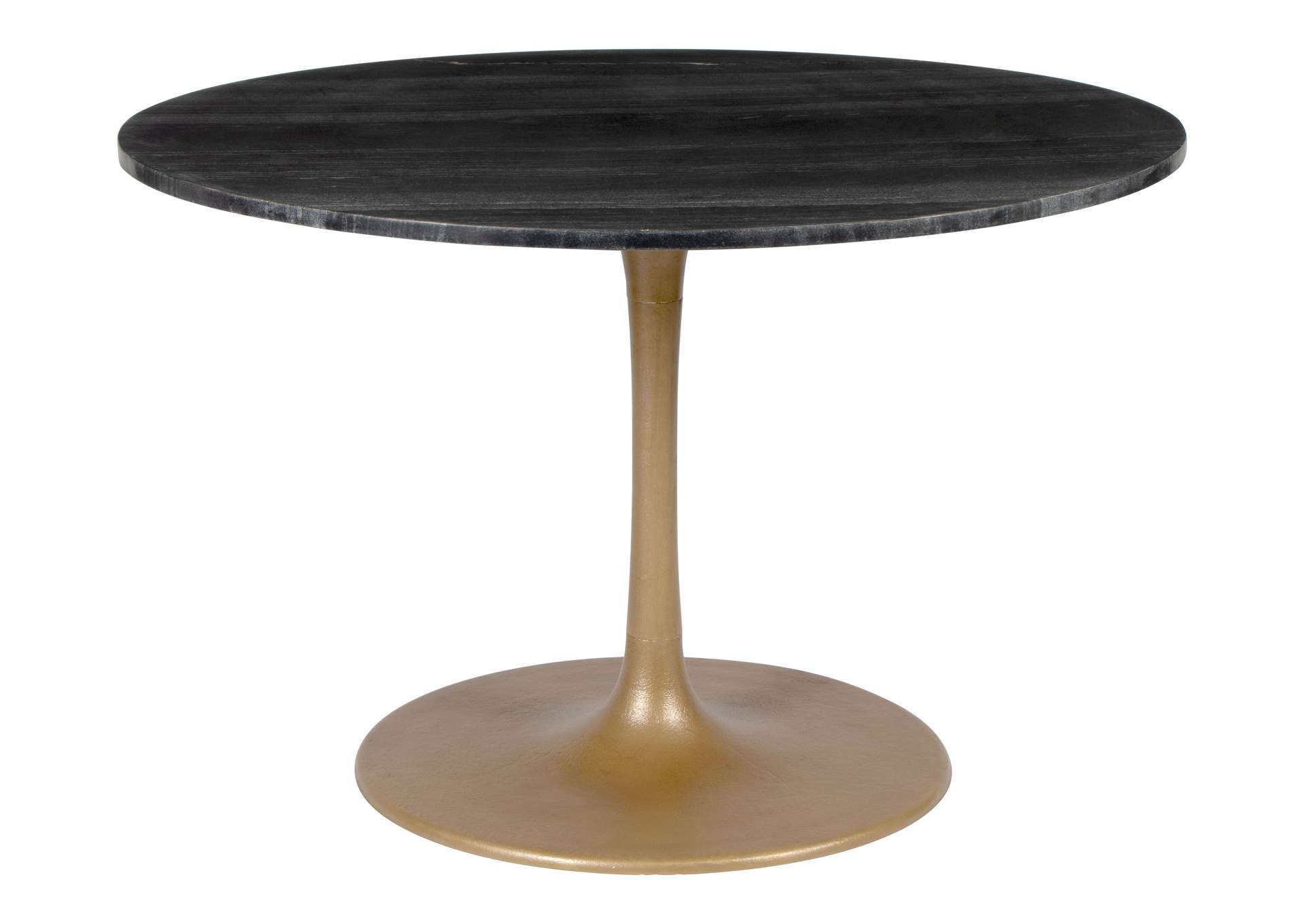 Taj Dining Table Black & Gold,Zuo