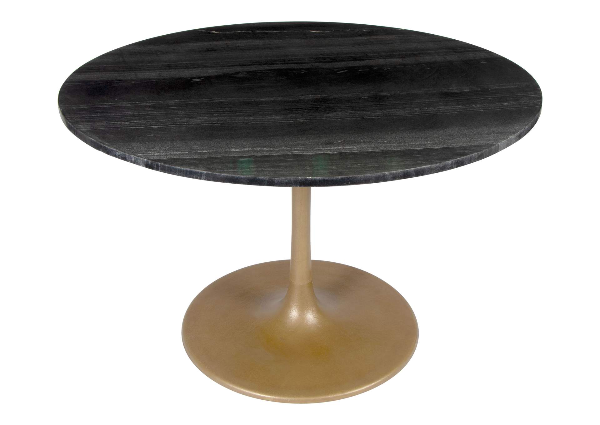 Taj Dining Table Black & Gold,Zuo