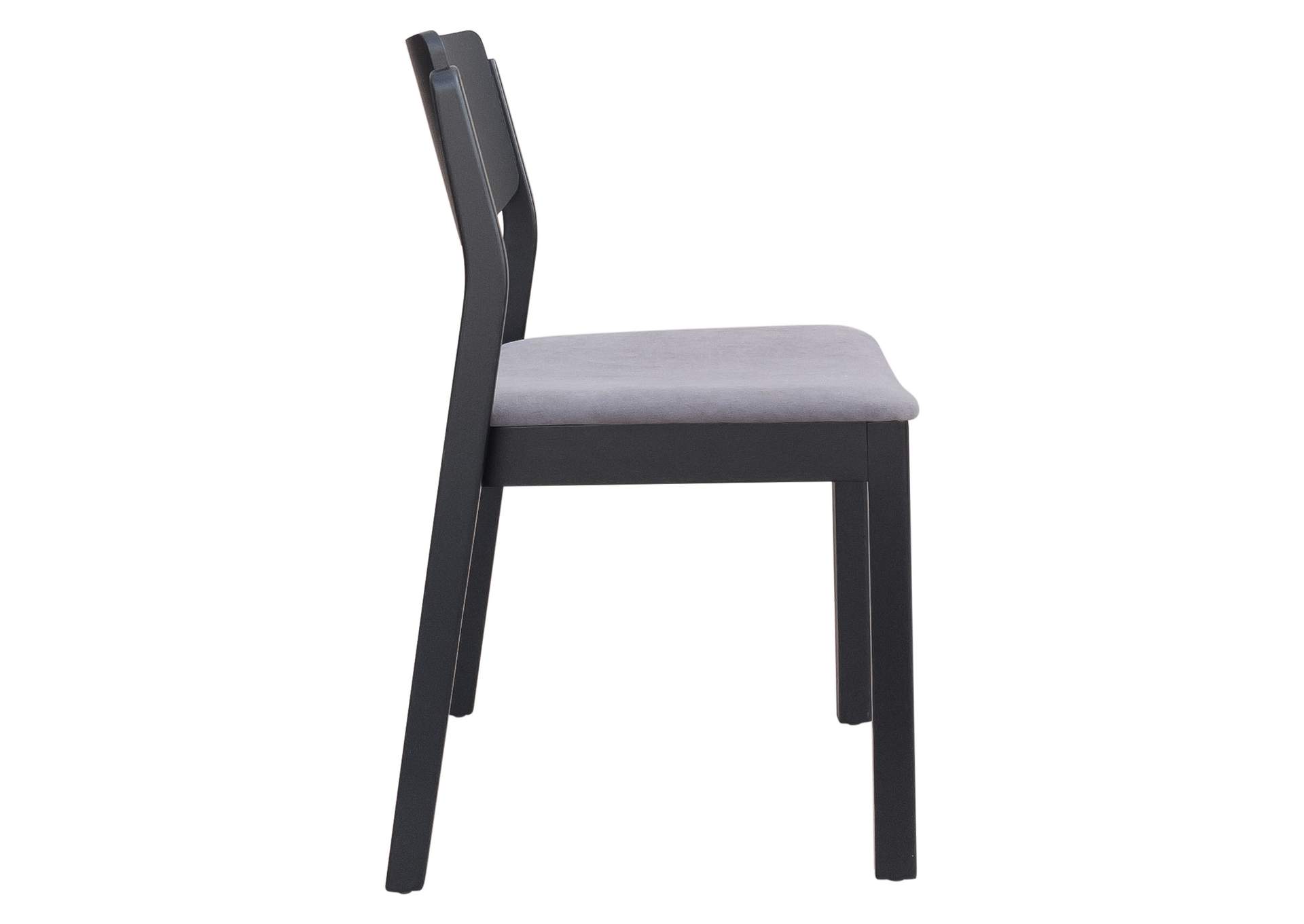Desdamona Dining Chair (Set Of 2) Gray & Black,Zuo