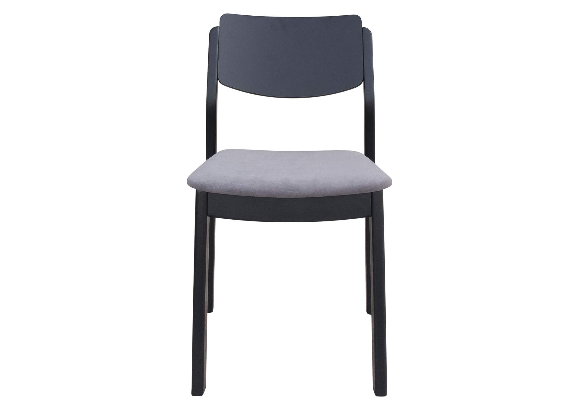 Desdamona Dining Chair (Set Of 2) Gray & Black,Zuo