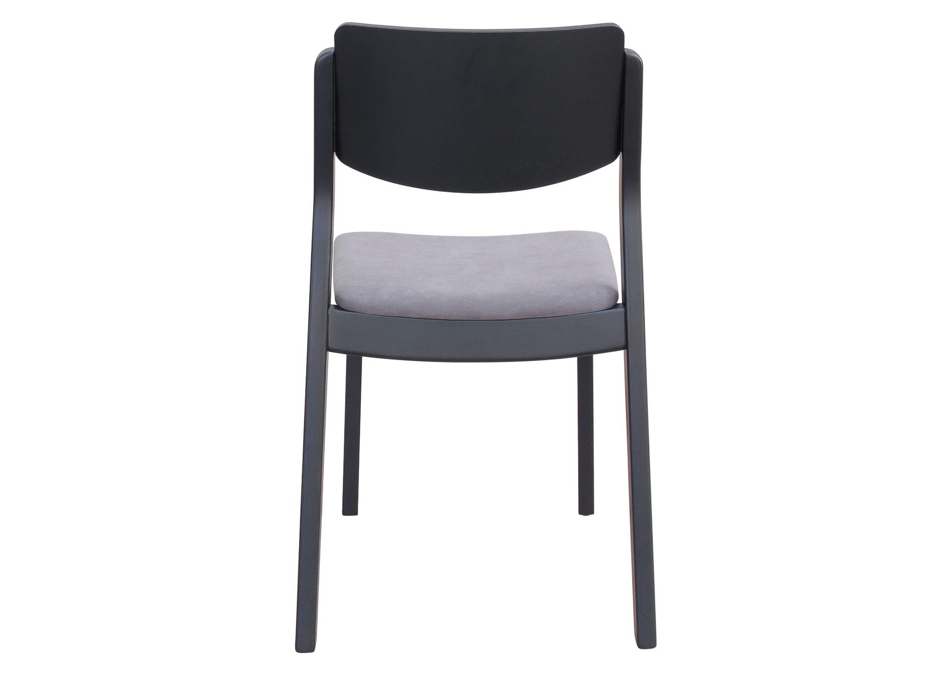 Desdamona Dining Chair (Set Of 2) Gray & Black,Zuo