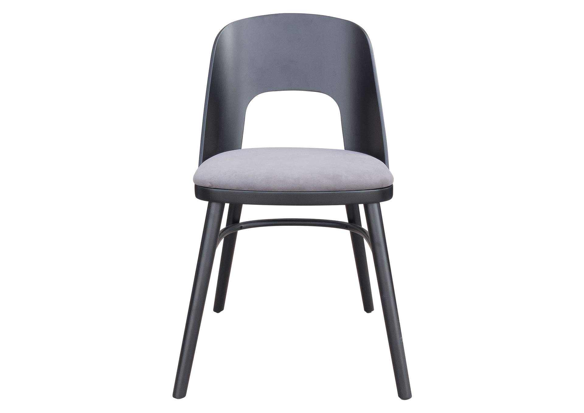 Iago Dining Chair (Set Of 2) Gray & Black,Zuo
