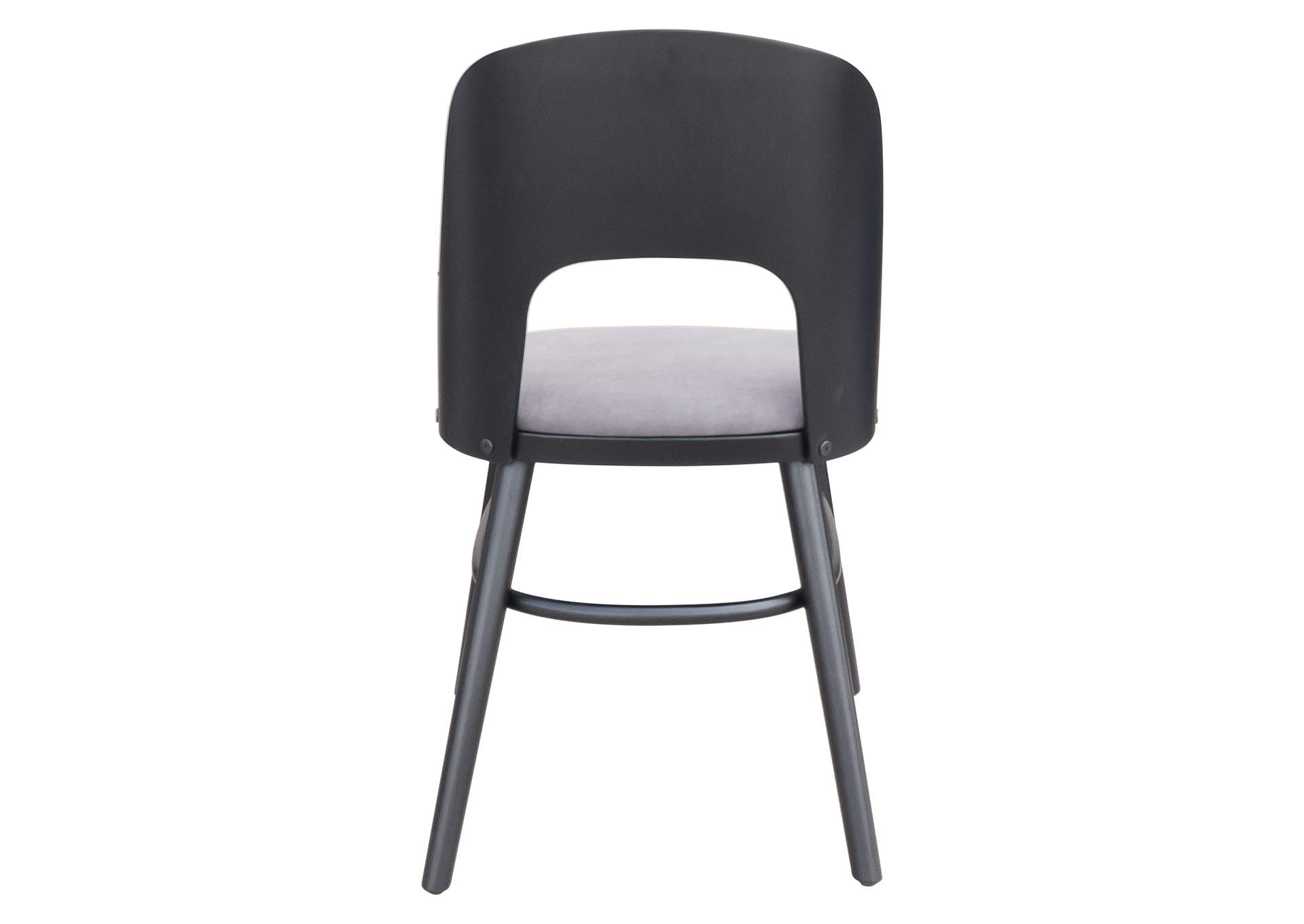 Iago Dining Chair (Set Of 2) Gray & Black,Zuo