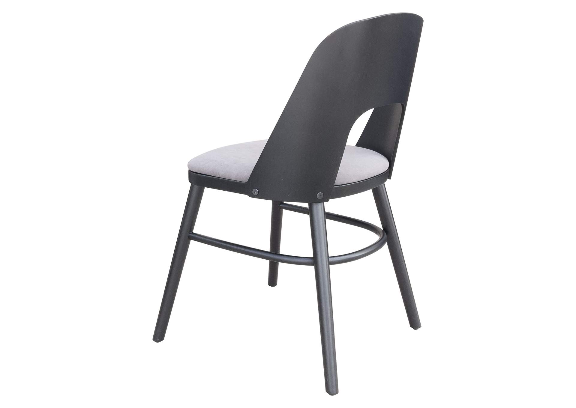 Iago Dining Chair (Set Of 2) Gray & Black,Zuo