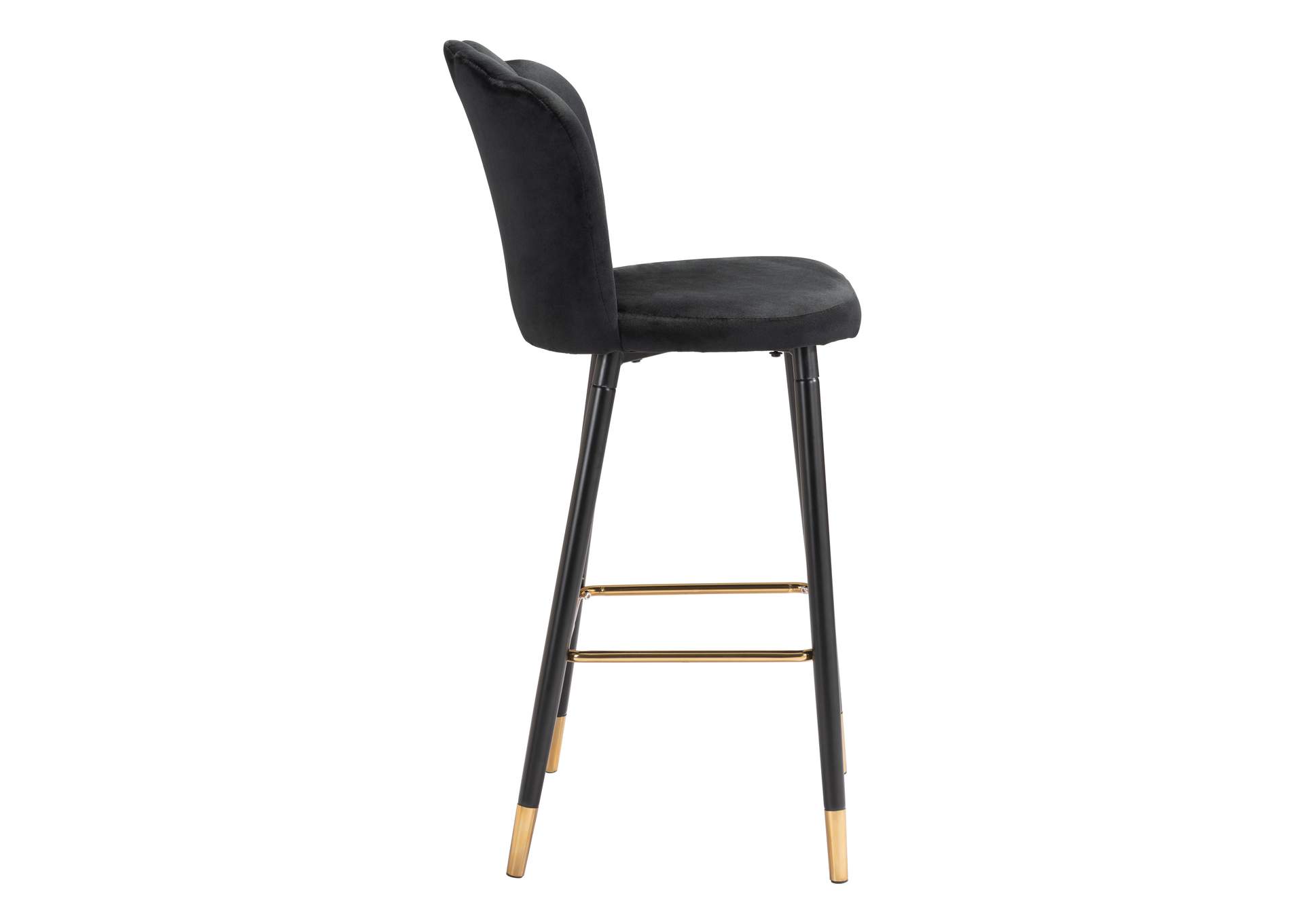 Zinclair Barstool Black,Zuo