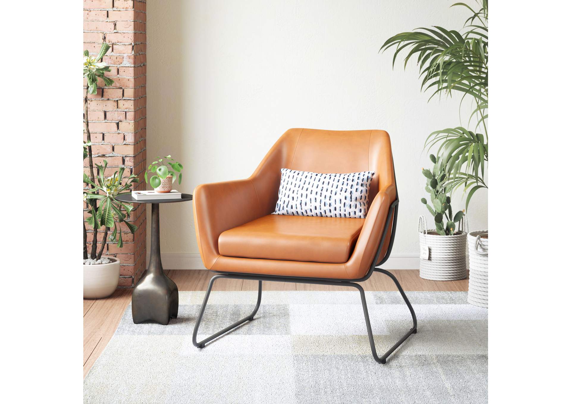 Jose Accent Chair Tan,Zuo