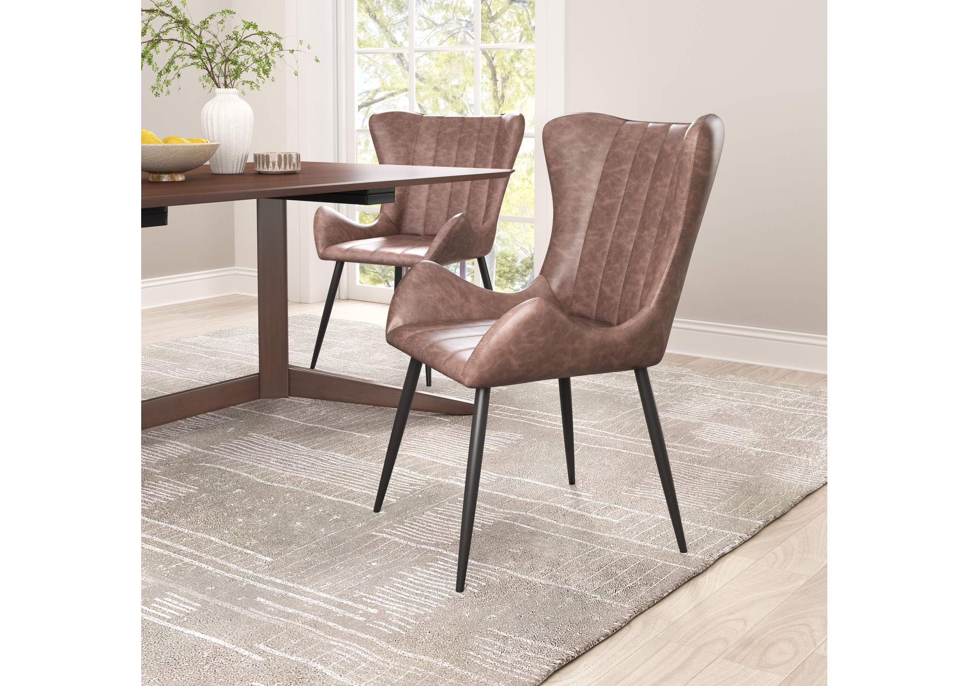Alejandro Dining Chair (Set Of 2) Vintage Brown,Zuo