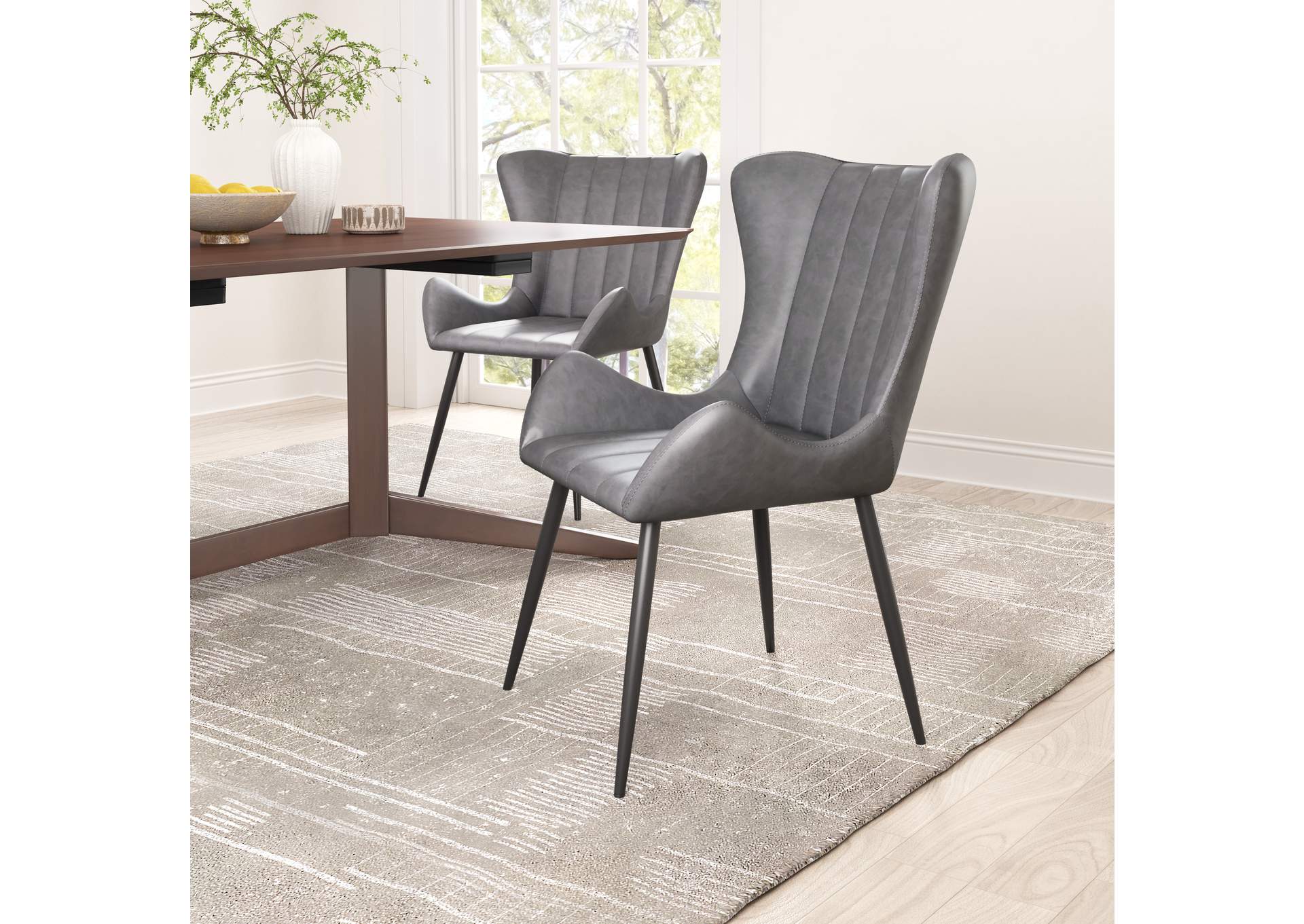 Alejandro Dining Chair (Set Of 2) Vintage Black,Zuo
