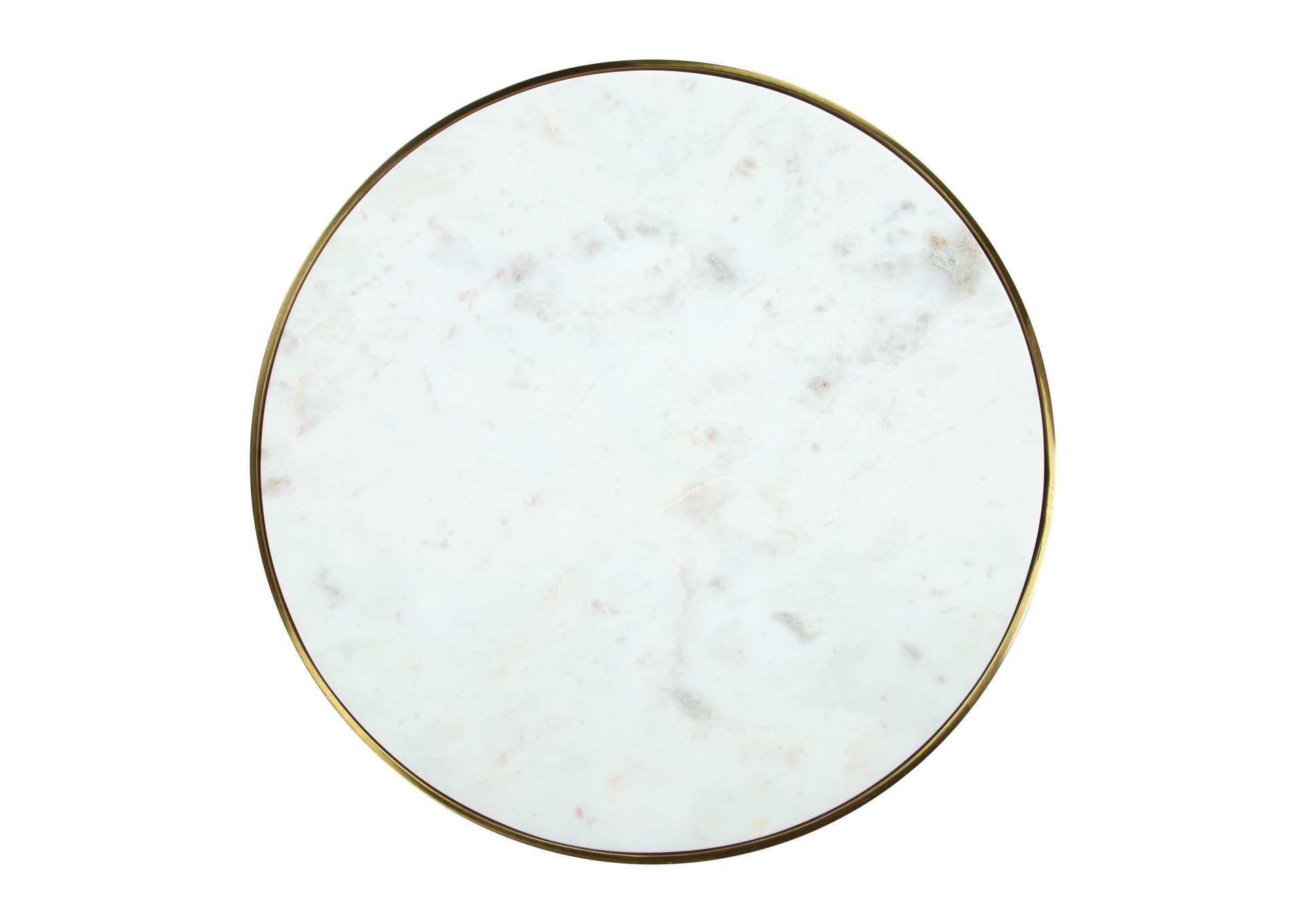 Fusion Side Table White, Gold & Black,Zuo