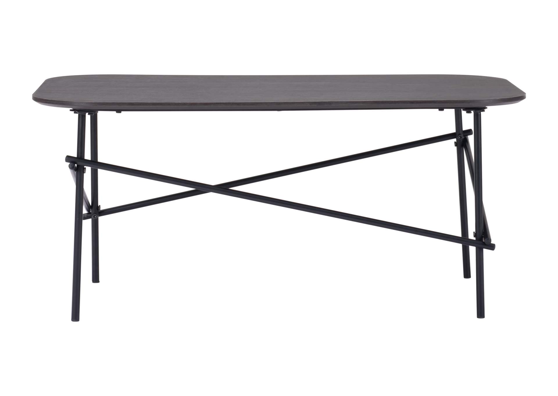 Ireland Coffee Table Dark Brown & Black,Zuo