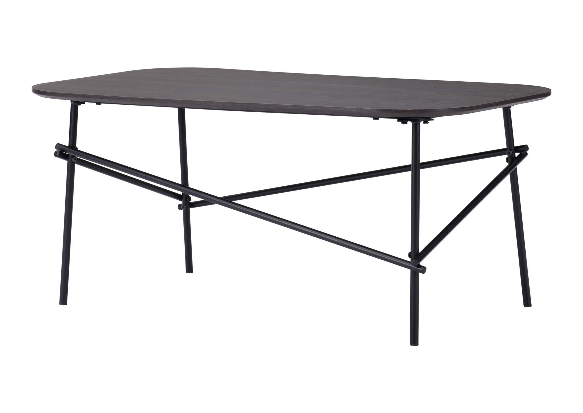 Ireland Coffee Table Dark Brown & Black,Zuo