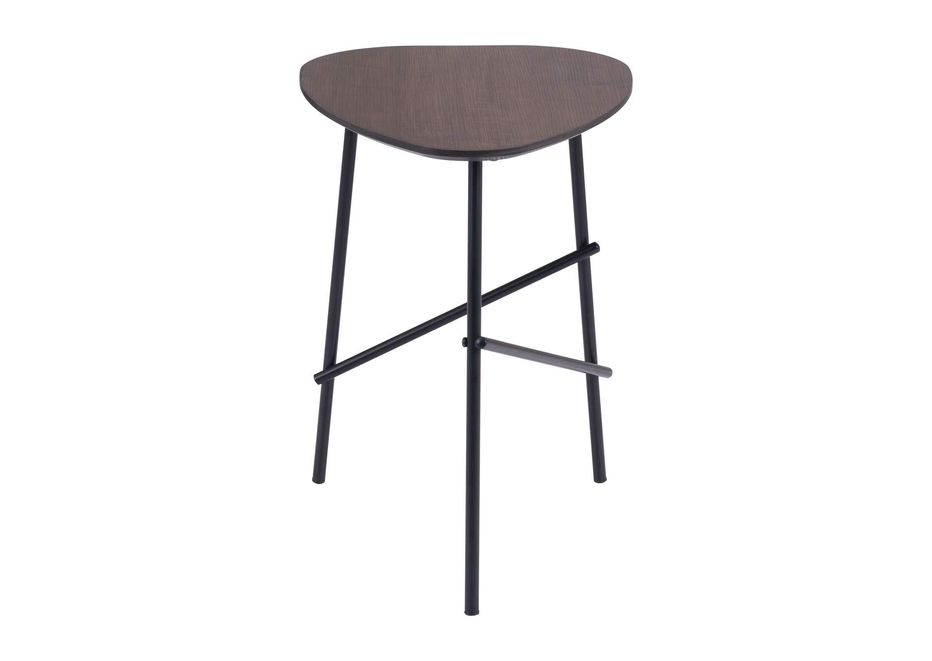Ireland Side Table Dark Brown & Black,Zuo