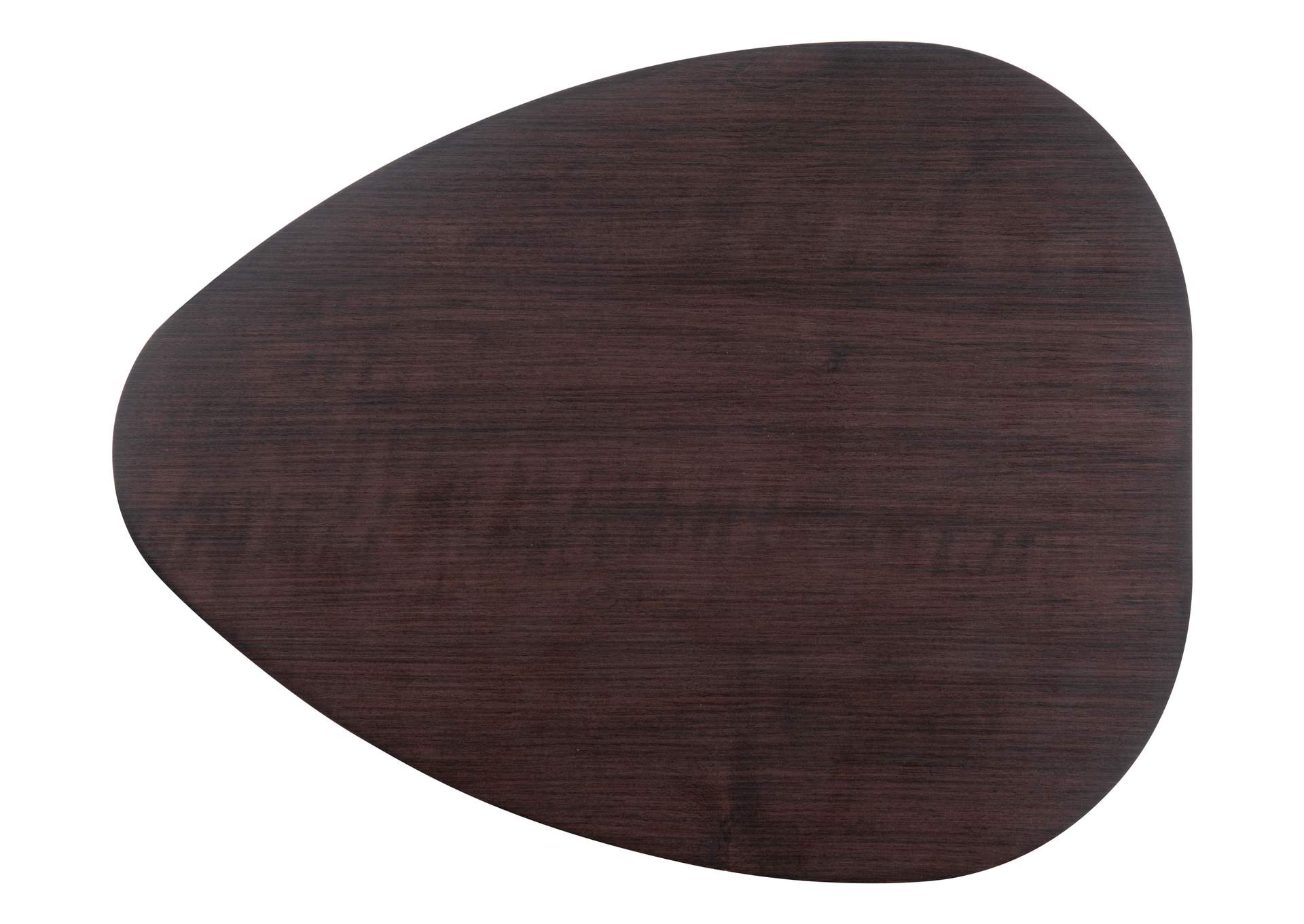 Ireland Side Table Dark Brown & Black,Zuo