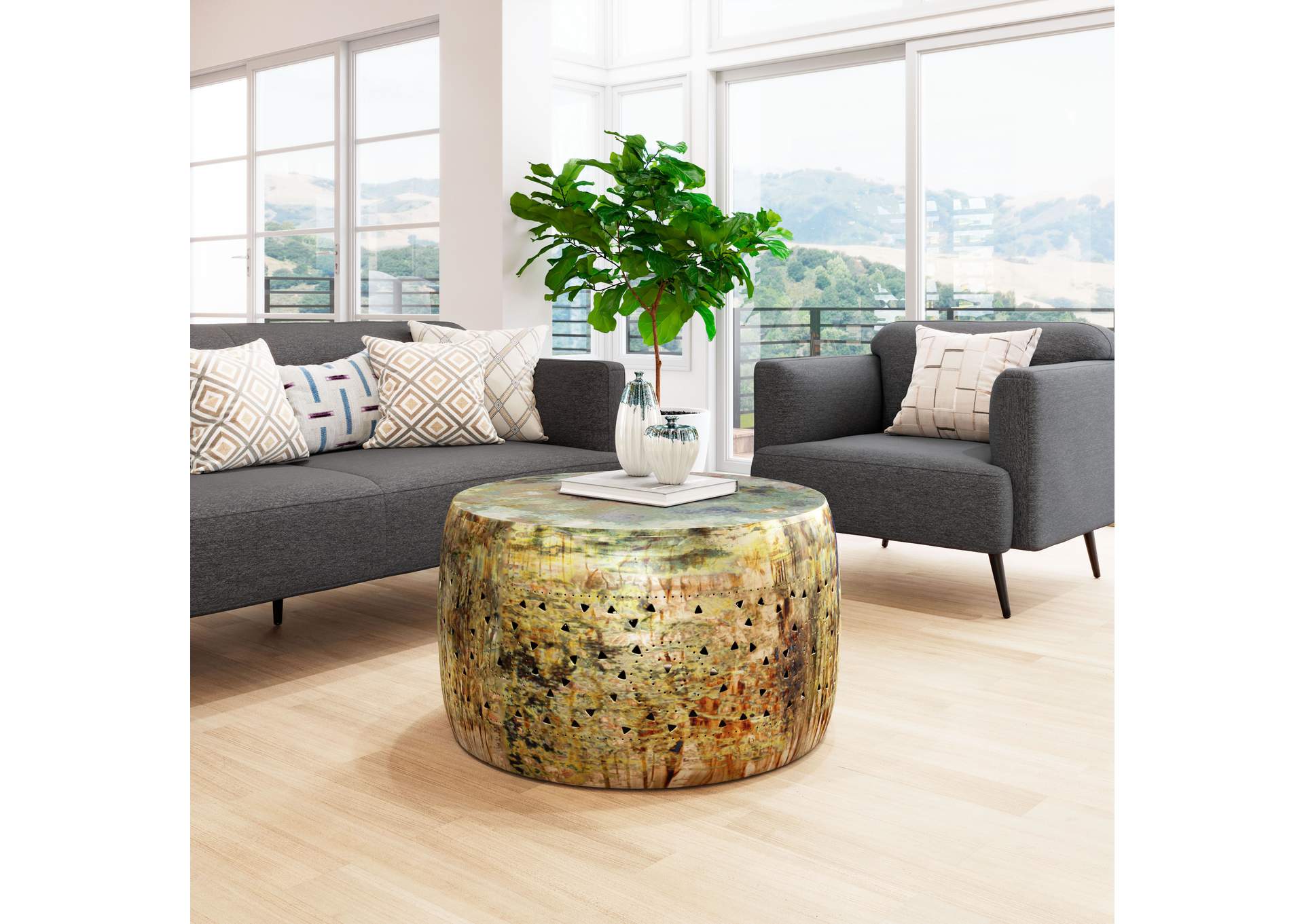 Bob Coffee Table Multicolor,Zuo