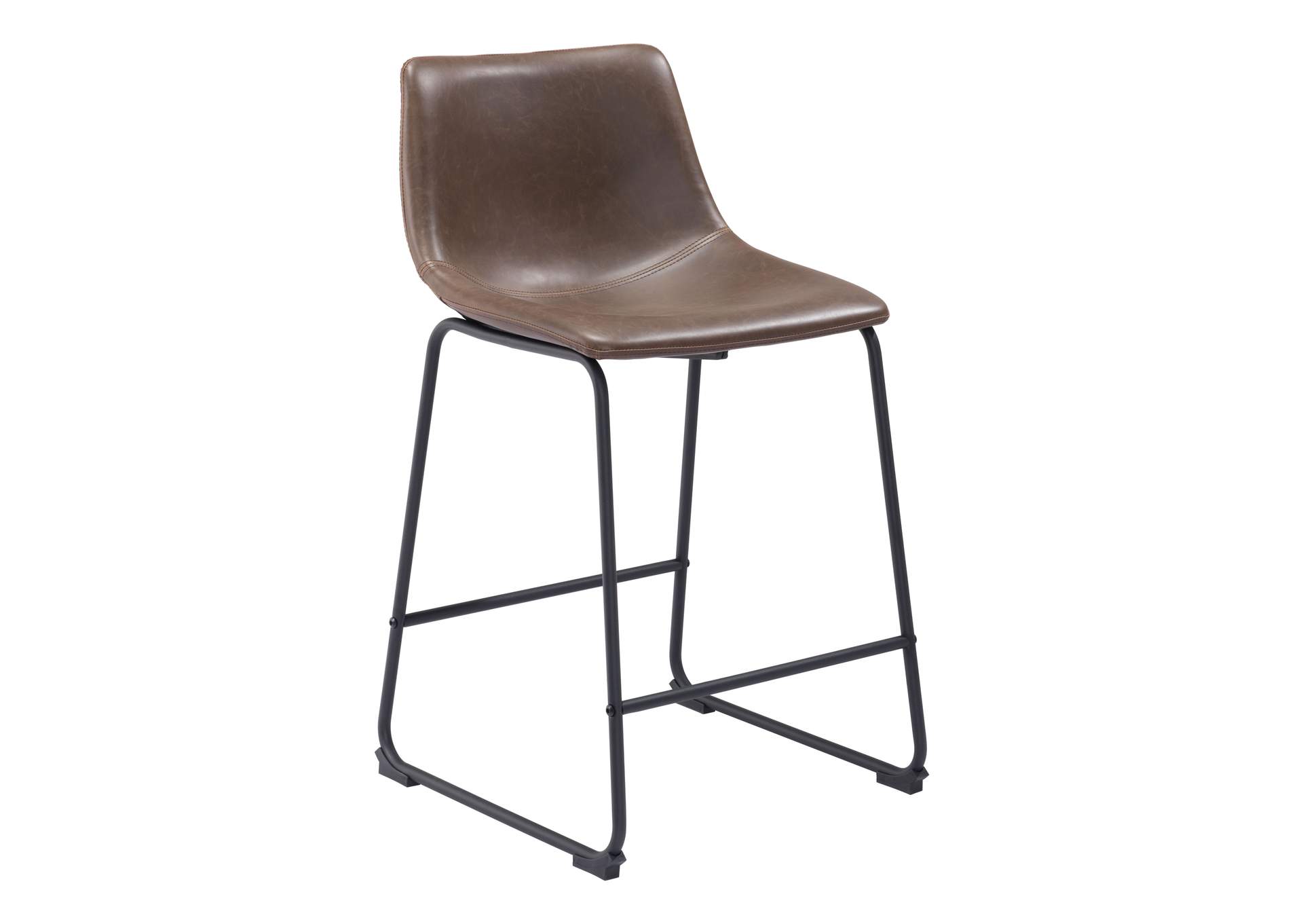 Smart Counter Stool (Set Of 2) Vintage Espresso,Zuo