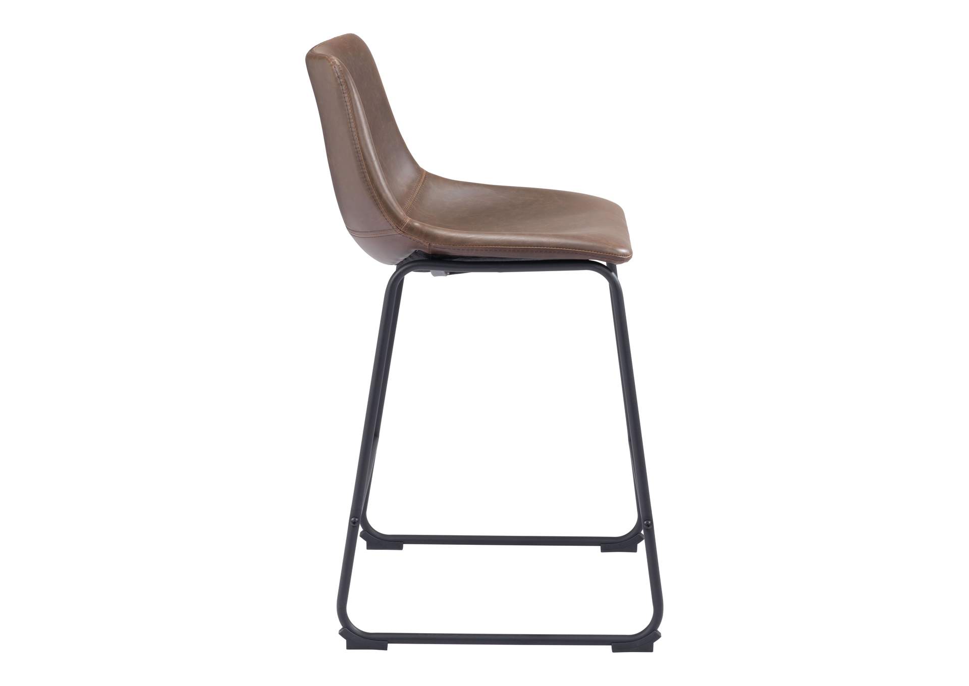 Smart Counter Stool (Set Of 2) Vintage Espresso,Zuo