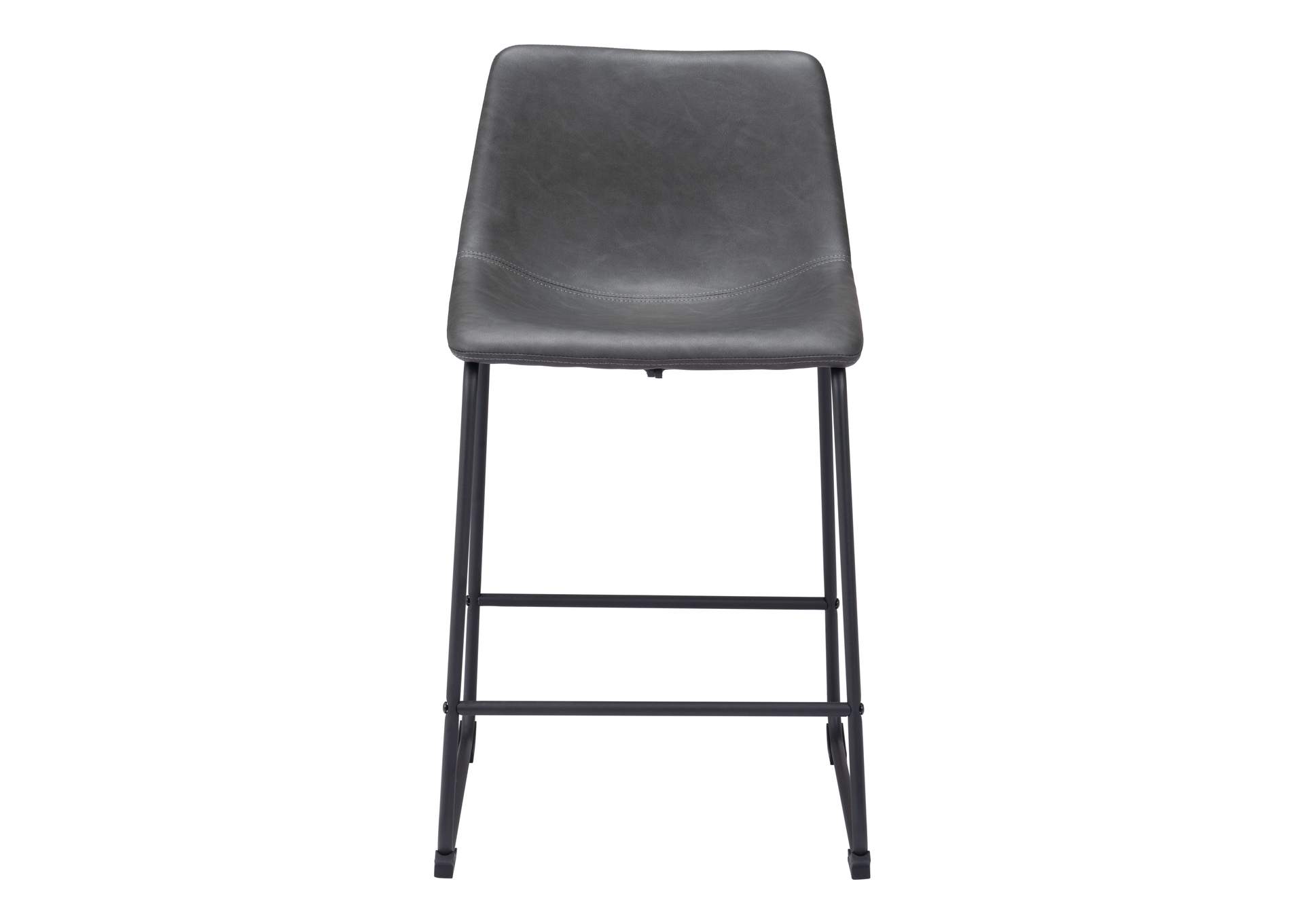 Smart Counter Stool (Set Of 2) Charcoal,Zuo