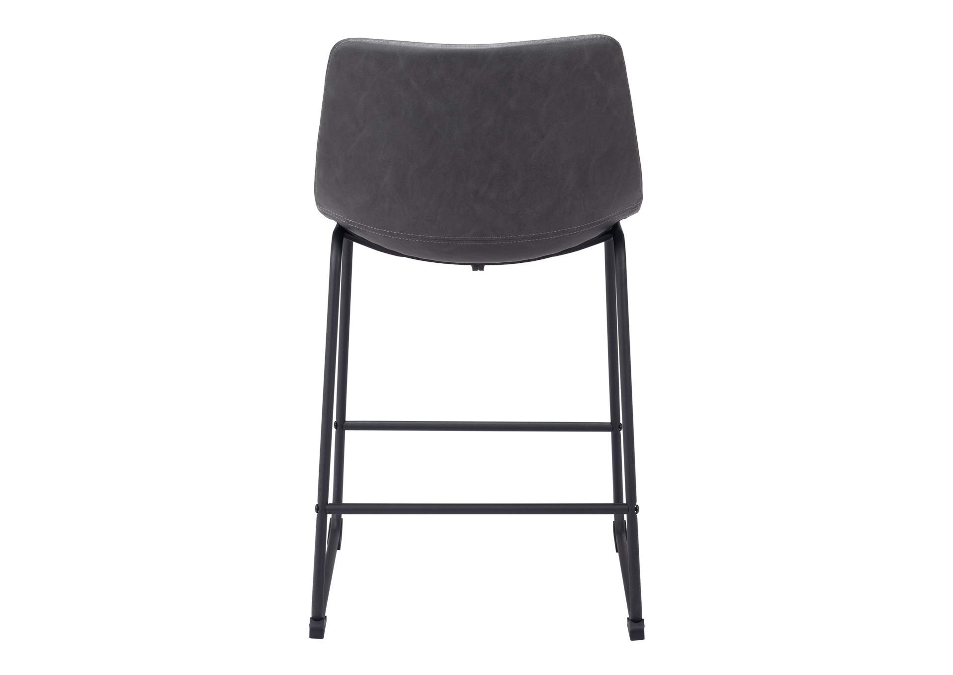Smart Counter Stool (Set Of 2) Charcoal,Zuo