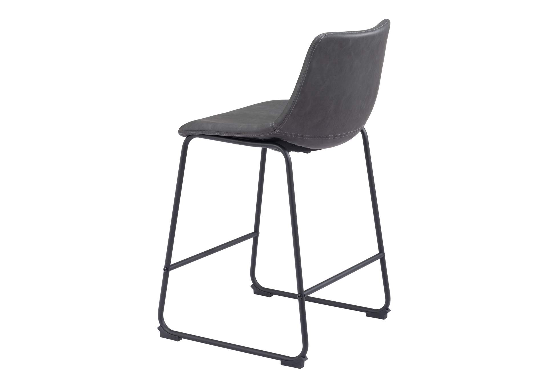 Smart Counter Stool (Set Of 2) Charcoal,Zuo