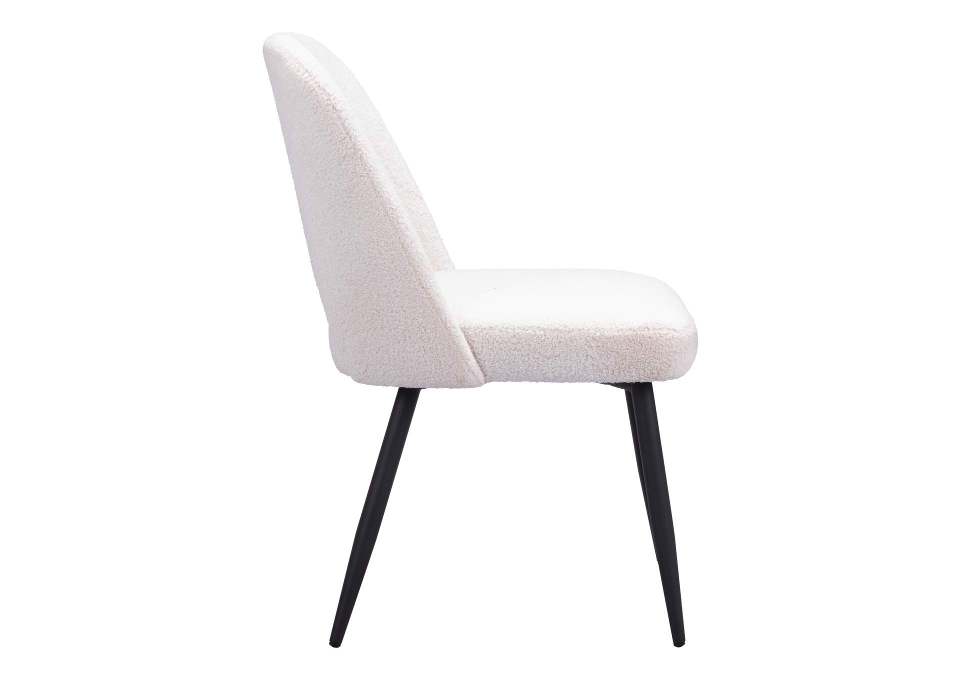Teddy Dining Chair (Set Of 2) Ivory,Zuo