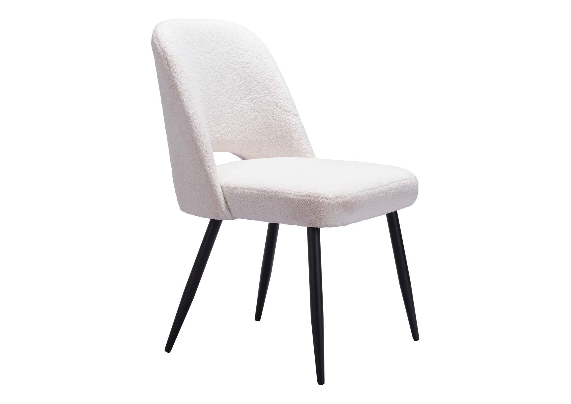 Teddy Dining Chair (Set Of 2) Ivory,Zuo