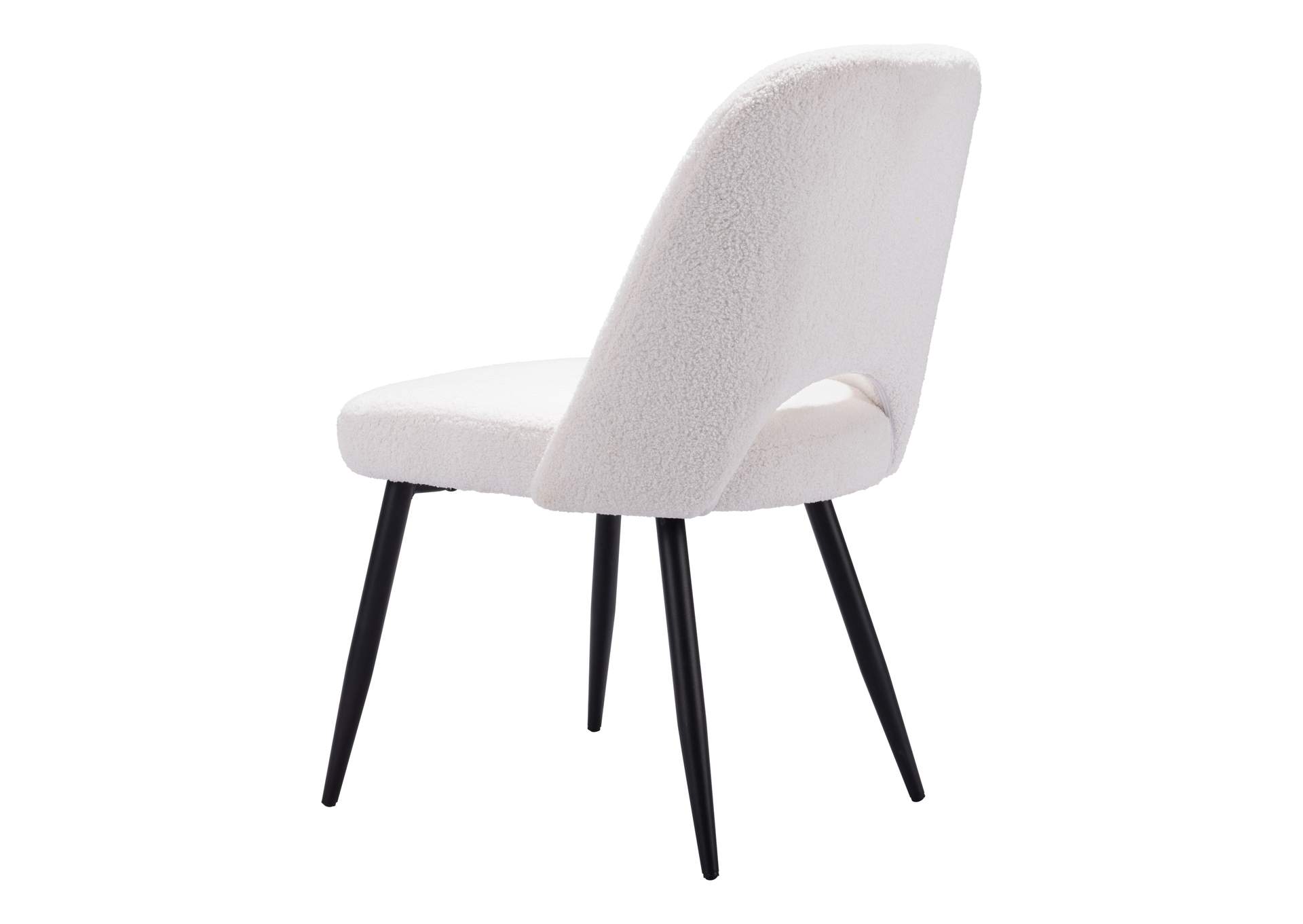 Teddy Dining Chair (Set Of 2) Ivory,Zuo